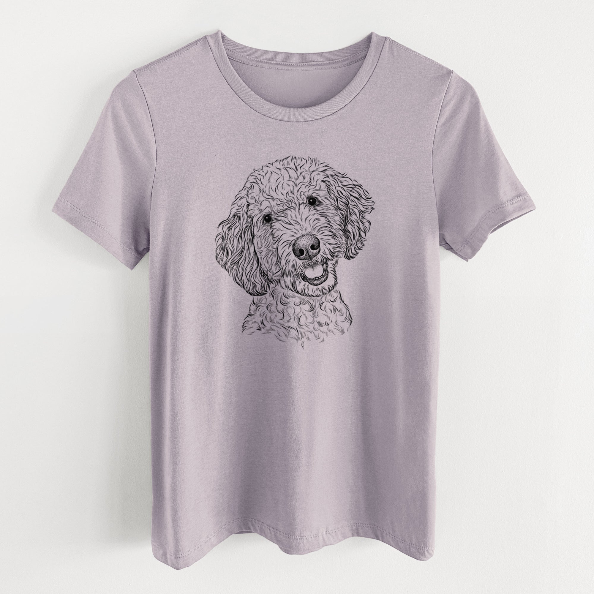 Bare Gizmo the Goldendoodle - Women's Lightweight Relaxed Fit 100% Cotton Crewneck