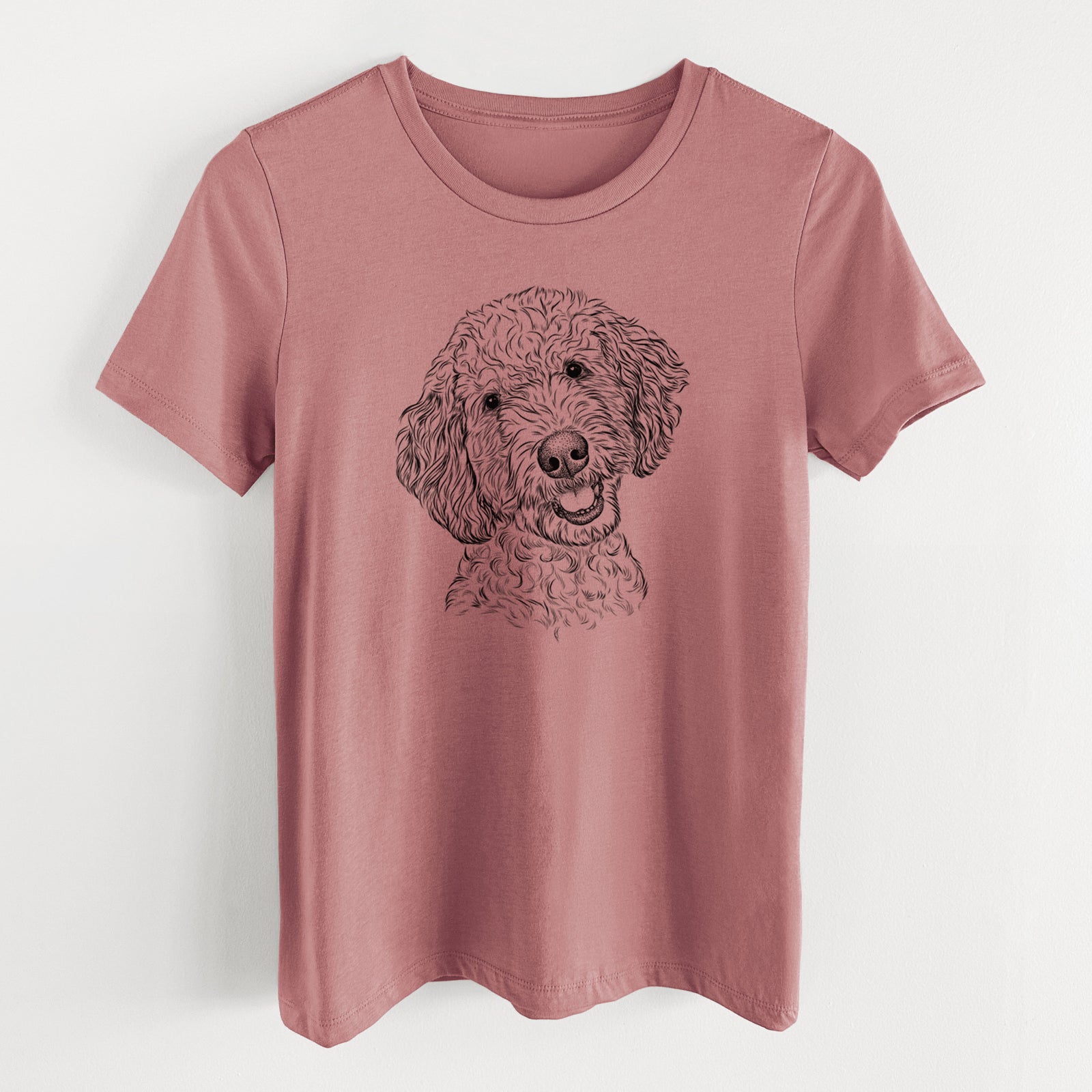 Bare Gizmo the Goldendoodle - Women's Lightweight Relaxed Fit 100% Cotton Crewneck