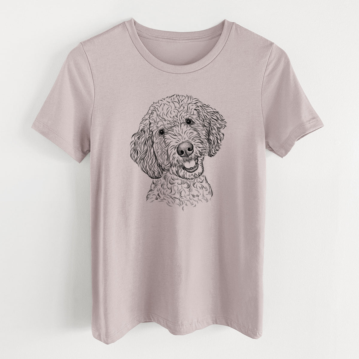 Bare Gizmo the Goldendoodle - Women's Lightweight Relaxed Fit 100% Cotton Crewneck