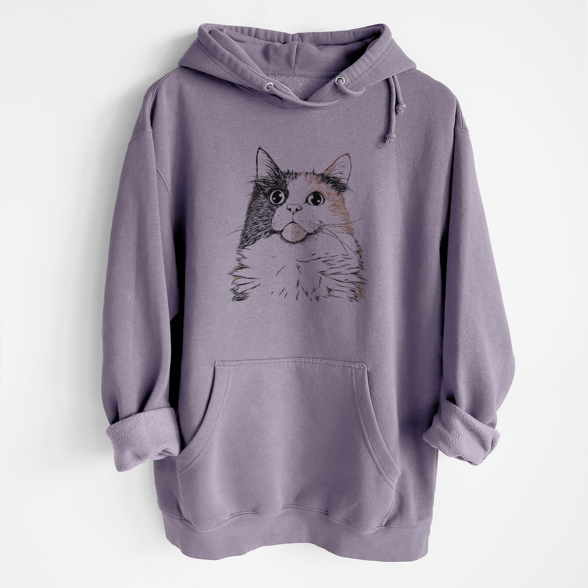 Greta the Calico Cat- Heavyweight Fleece Hoodie