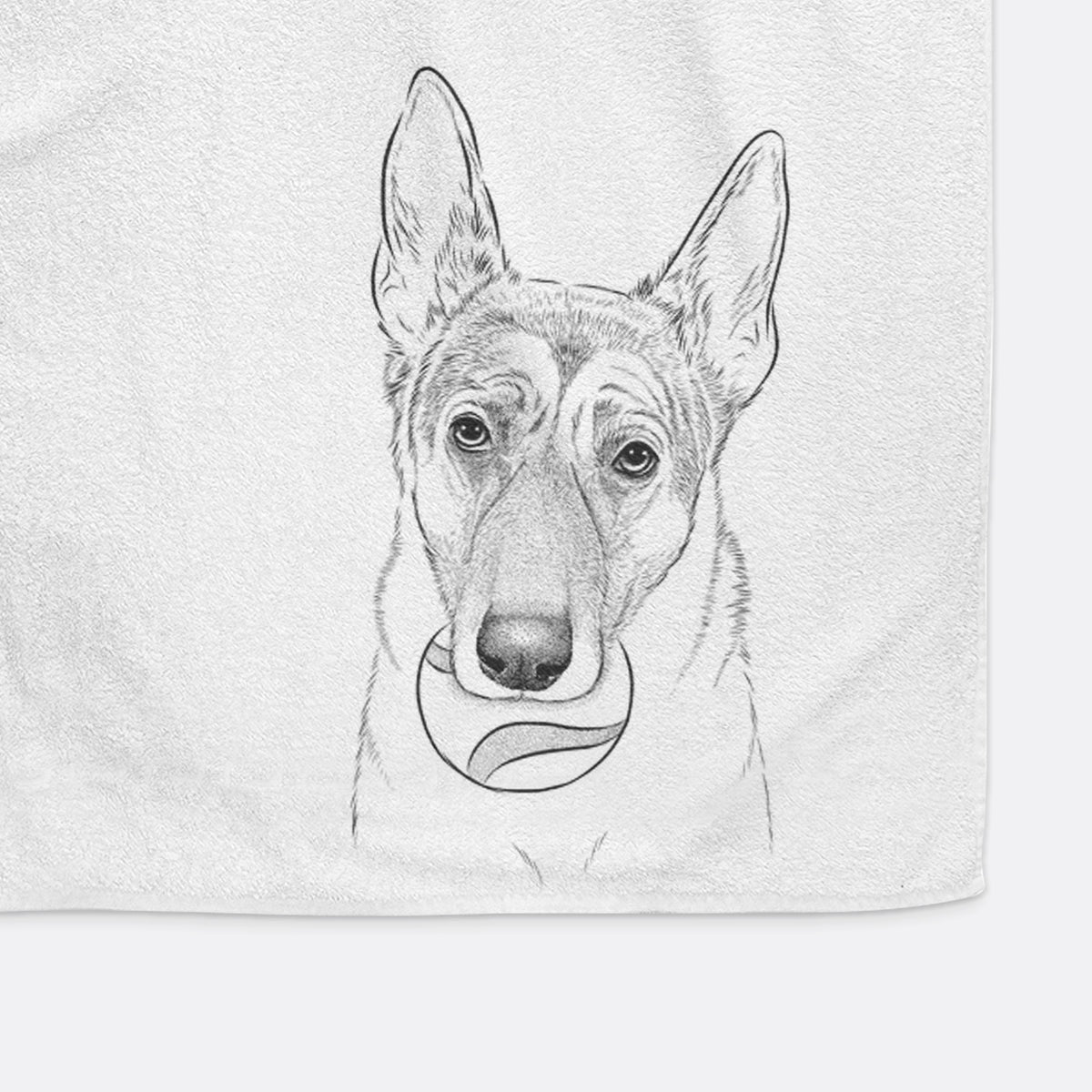 Greta the German Shepherd Premium Hand Towel