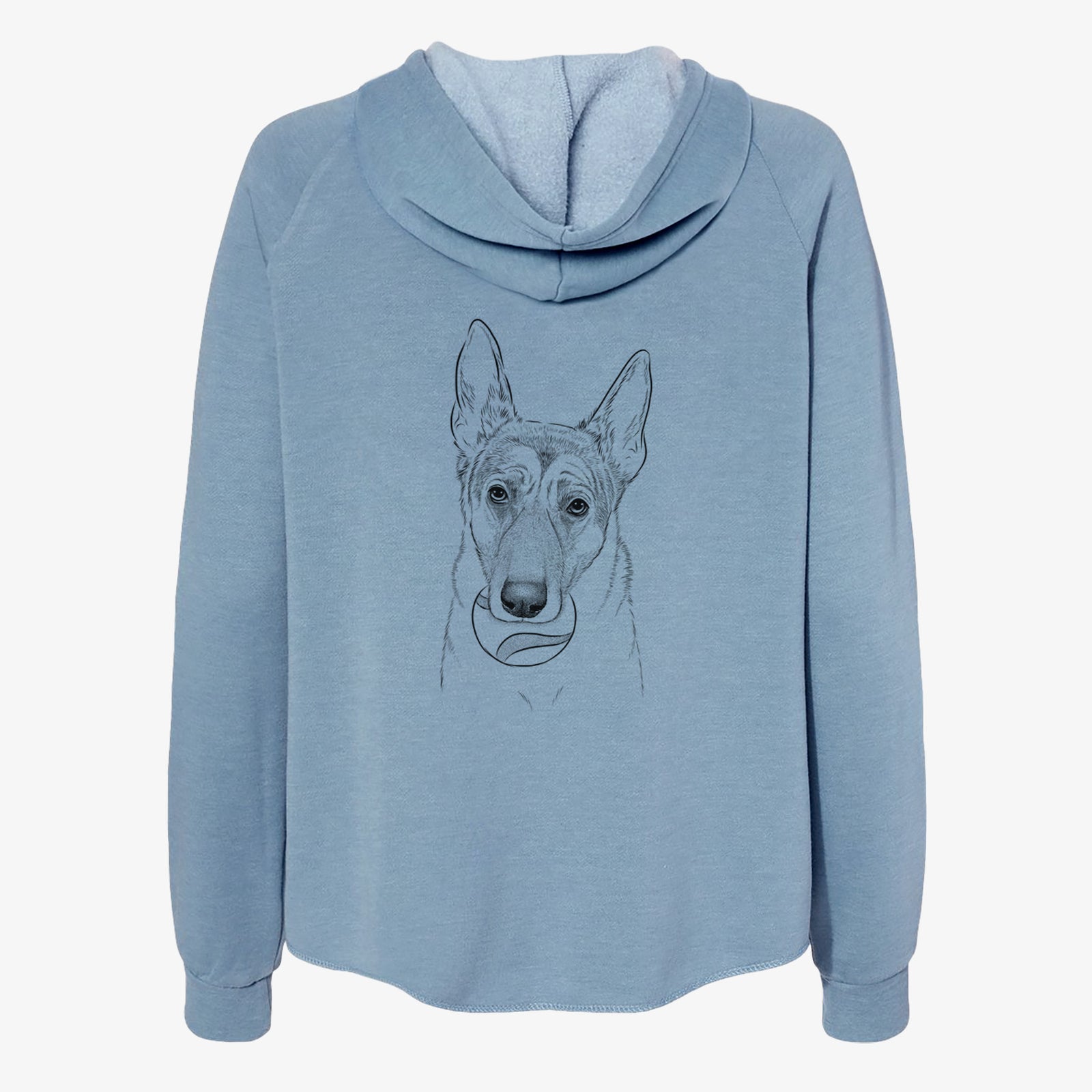 Greta the German Shepherd - Women's Cali Wave Zip-Up Sweatshirt