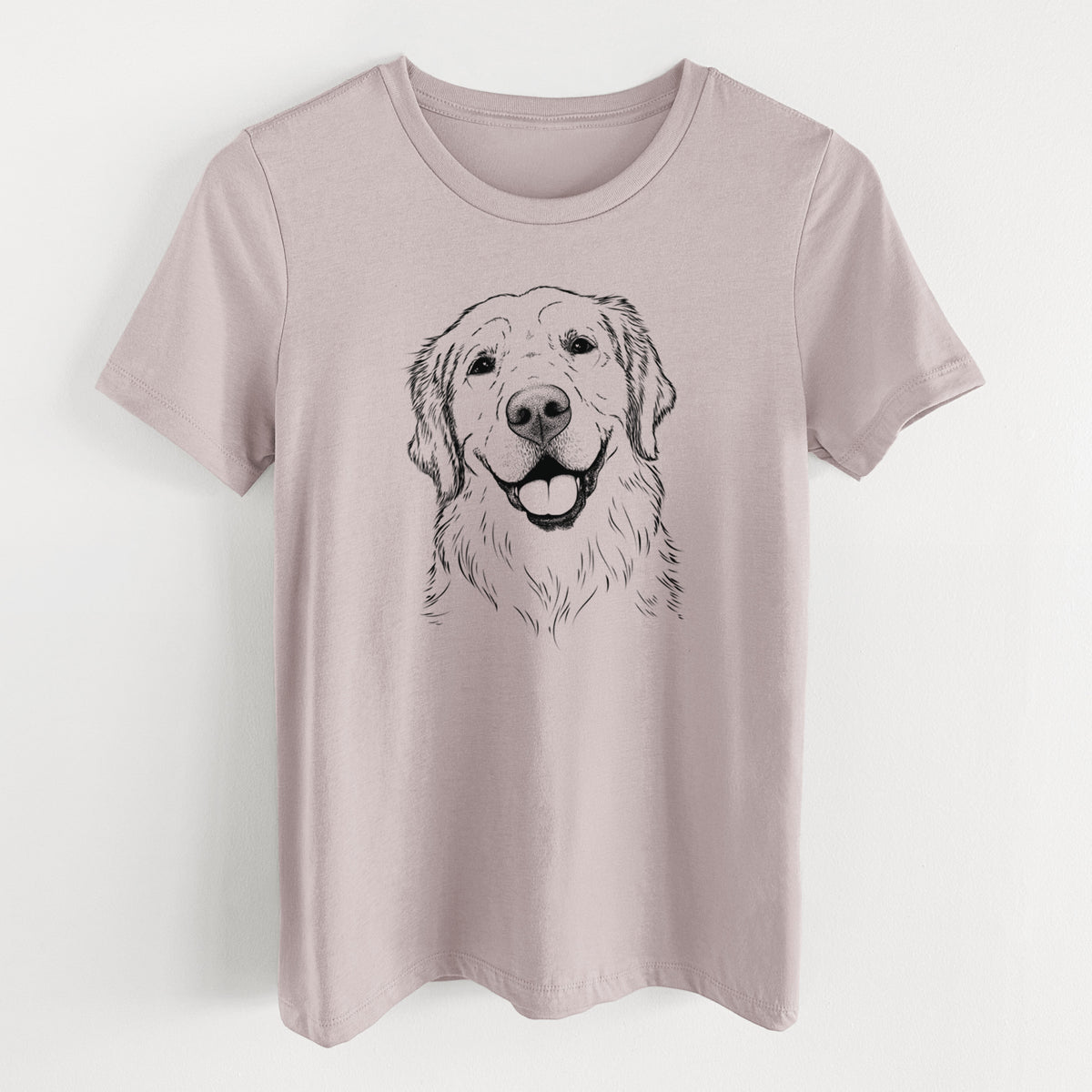 Bare Griffin the Golden Retriever - Women's Lightweight Relaxed Fit 100% Cotton Crewneck