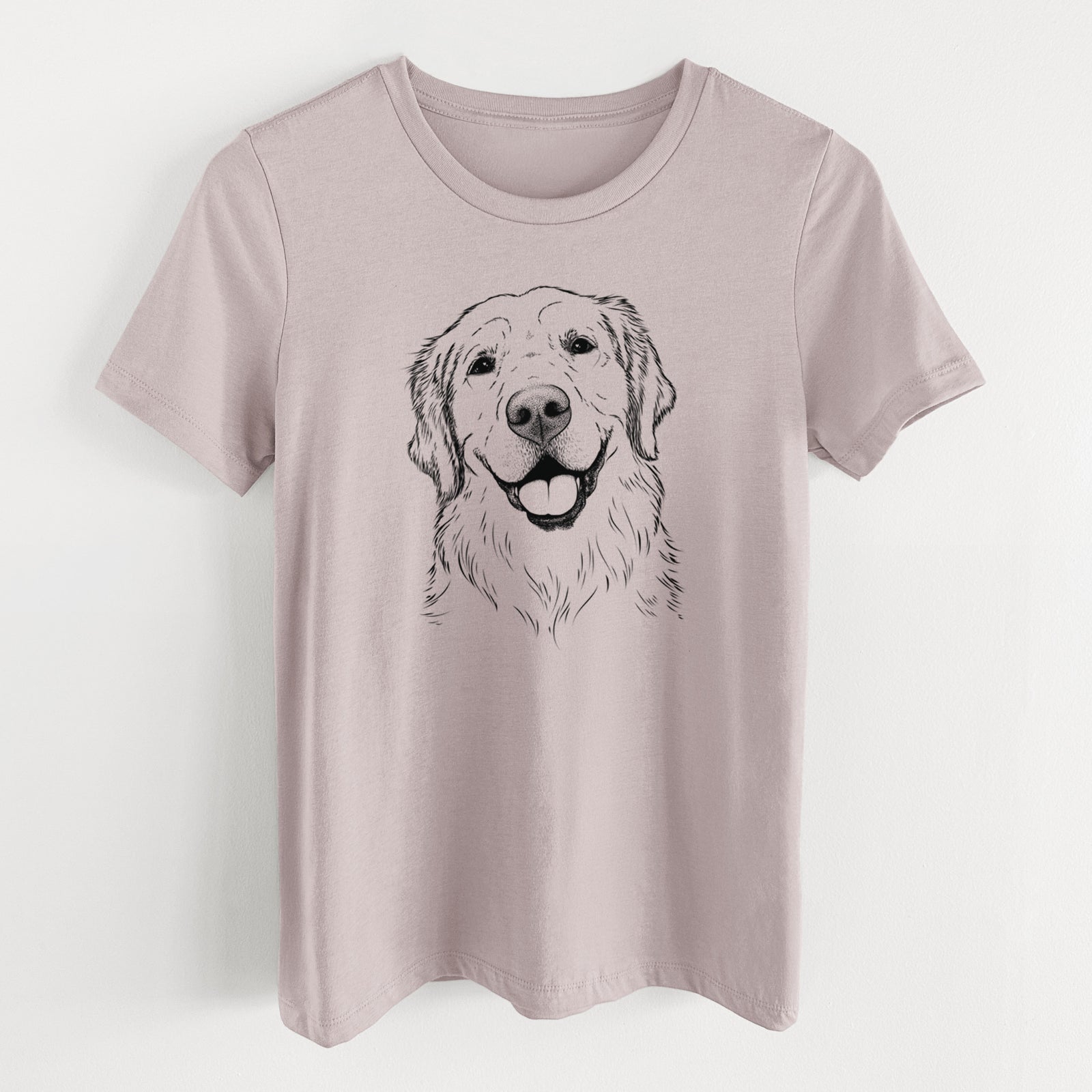 Bare Griffin the Golden Retriever - Women's Lightweight Relaxed Fit 100% Cotton Crewneck
