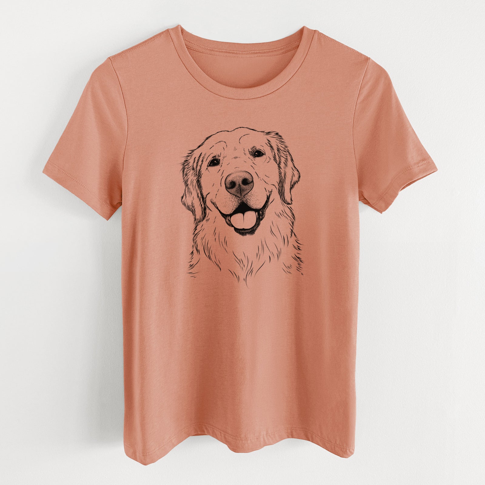 Bare Griffin the Golden Retriever - Women's Lightweight Relaxed Fit 100% Cotton Crewneck