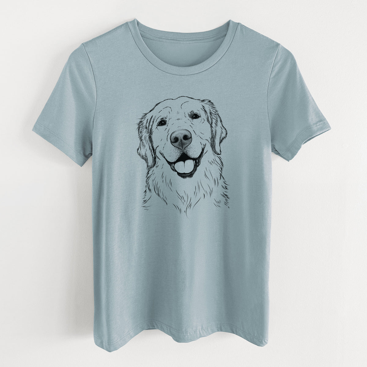 Bare Griffin the Golden Retriever - Women's Lightweight Relaxed Fit 100% Cotton Crewneck
