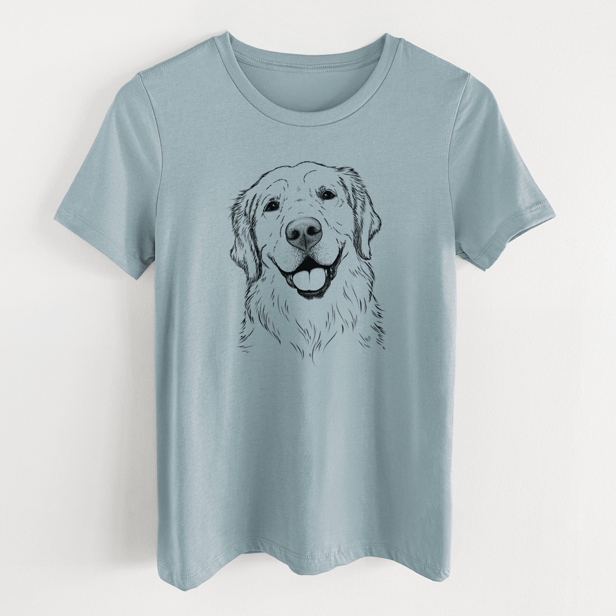 Bare Griffin the Golden Retriever - Women's Lightweight Relaxed Fit 100% Cotton Crewneck