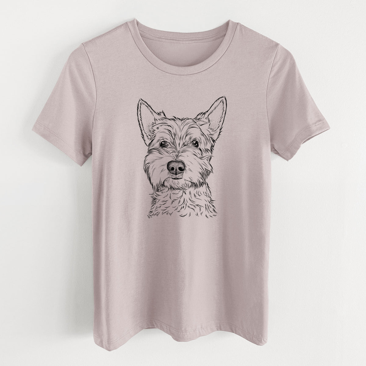 Bare Grizel the West Highland Terrier - Women's Lightweight Relaxed Fit 100% Cotton Crewneck