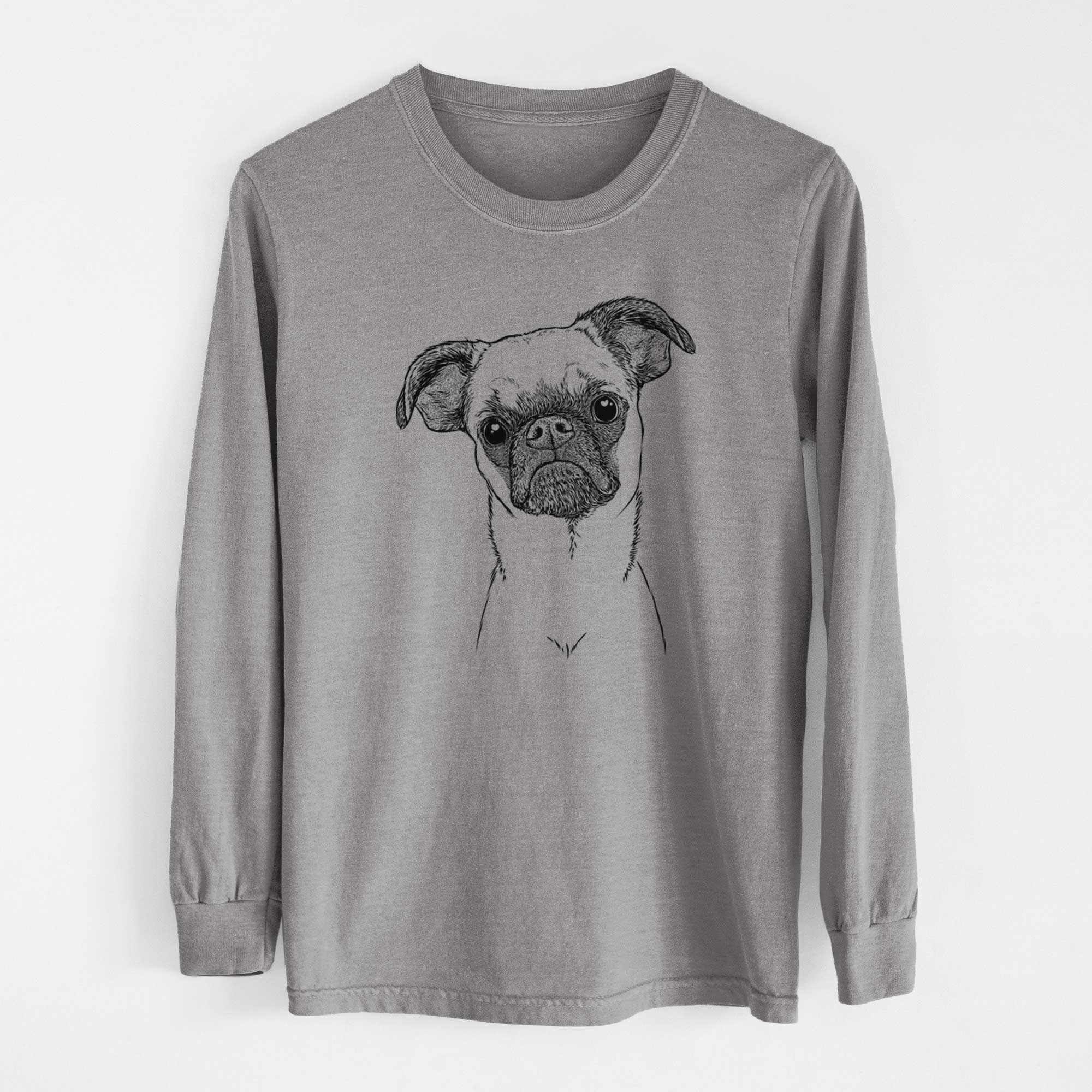 Bare Groot the Brussels Griffon - Men's Heavyweight 100% Cotton Long Sleeve