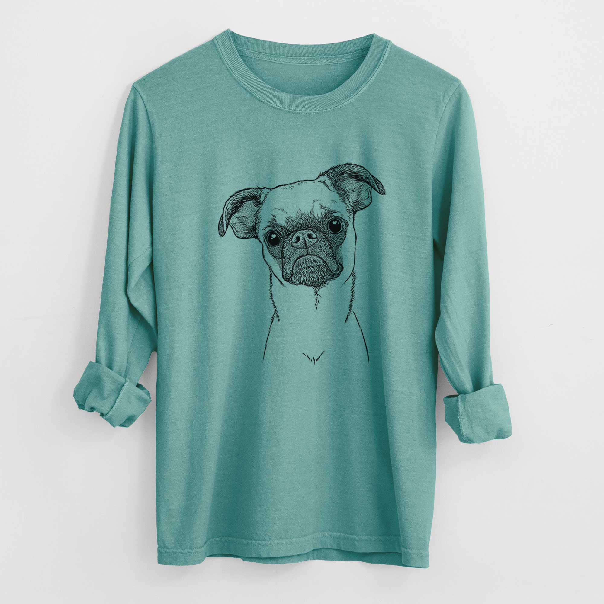 Bare Groot the Brussels Griffon - Men's Heavyweight 100% Cotton Long Sleeve