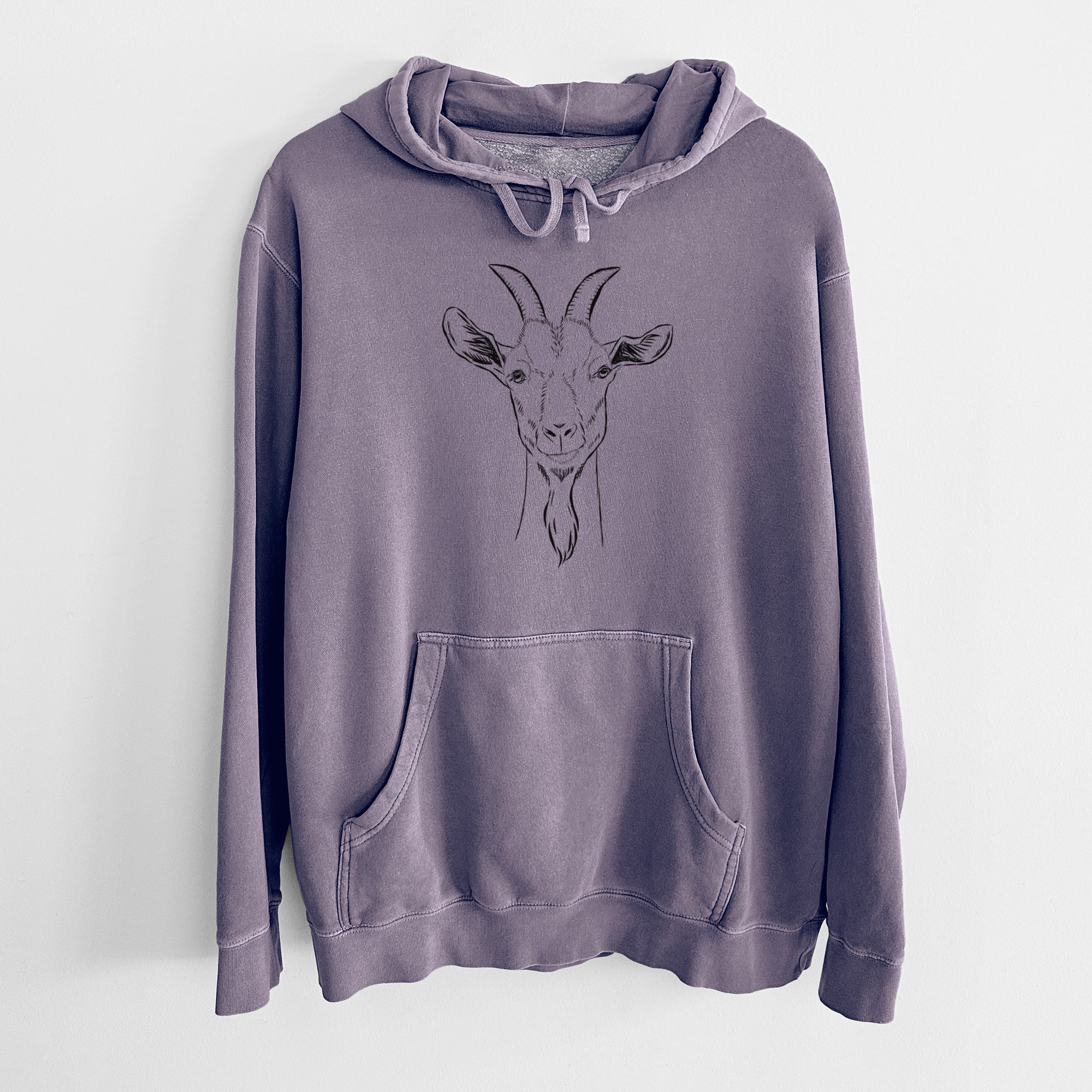 Bare Gunnar the Goat - Unisex Pigment Dyed Hoodie