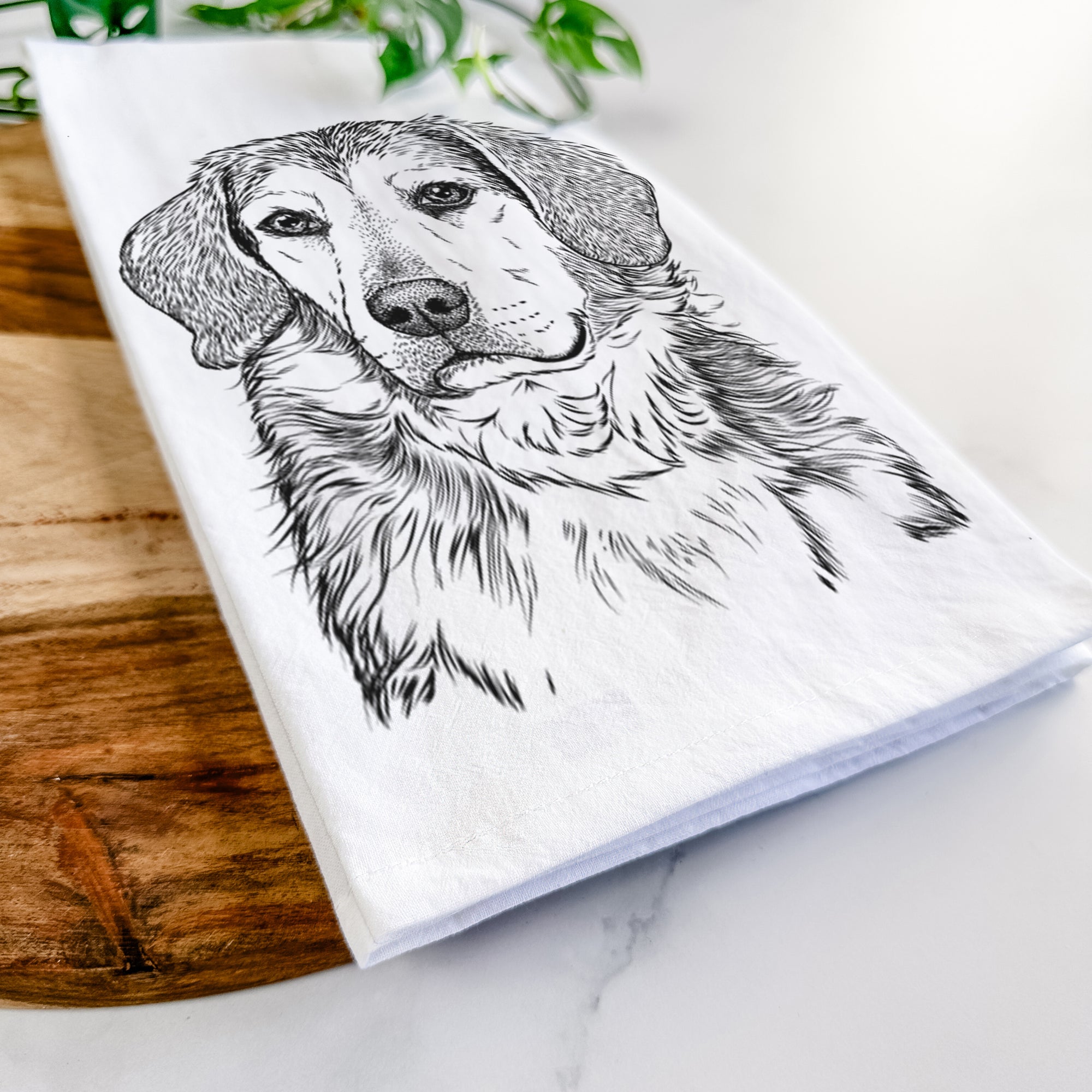 Gunner the Beagle Mix Tea Towel