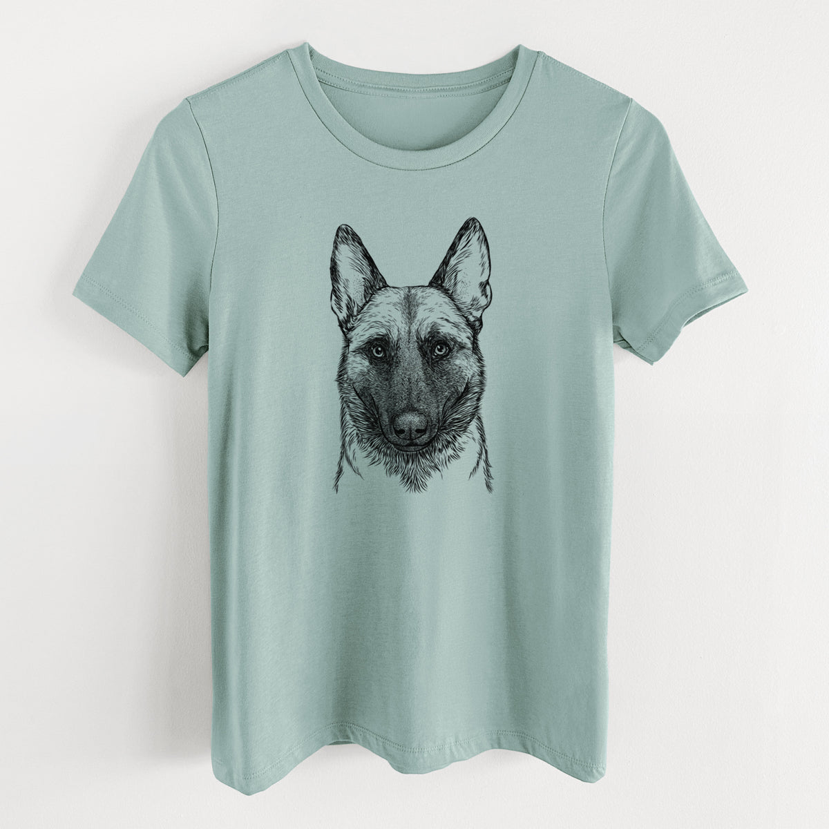 Bare Gunther the Belgian Malinois - Women's Lightweight Relaxed Fit 100% Cotton Crewneck