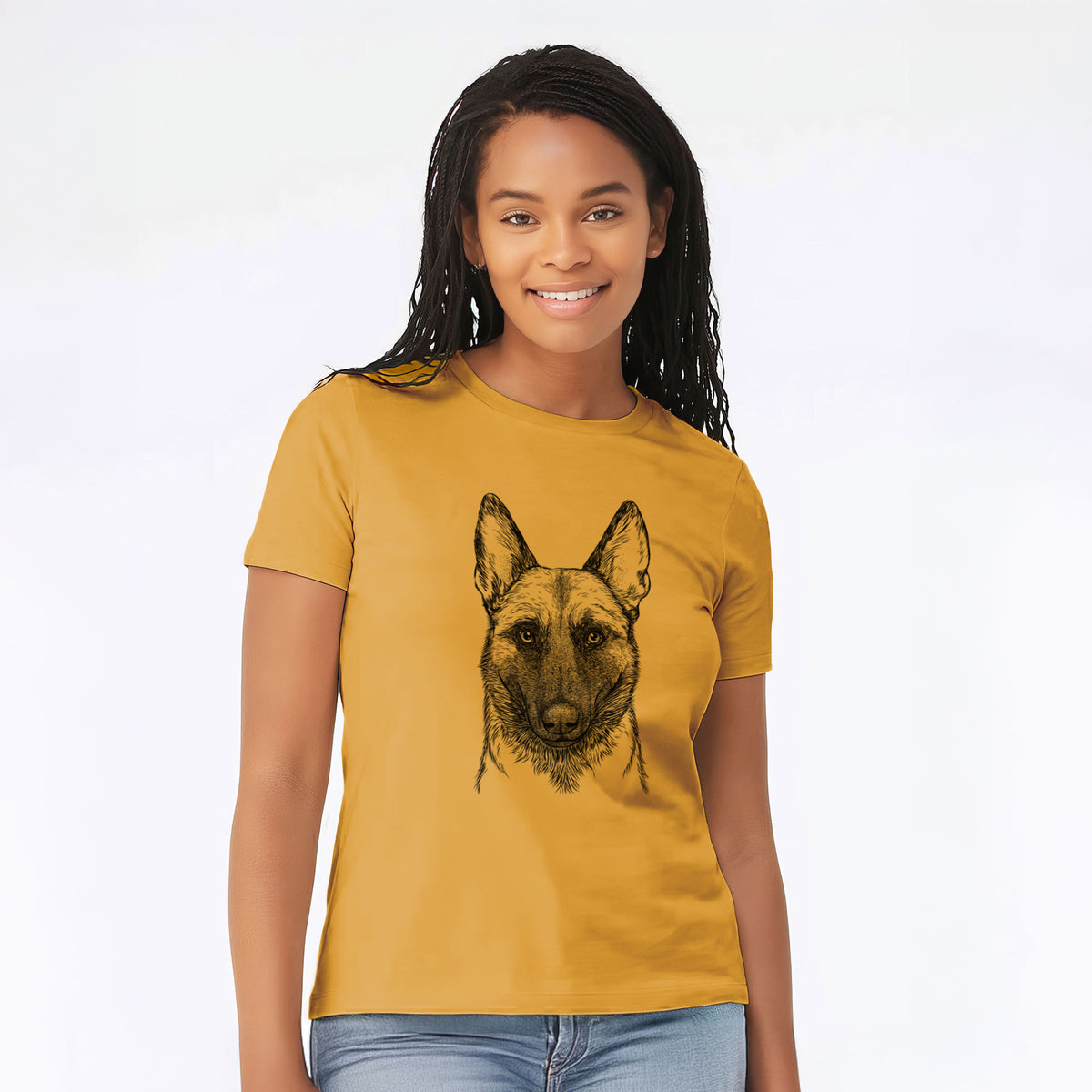 Bare Gunther the Belgian Malinois - Women's Lightweight Relaxed Fit 100% Cotton Crewneck