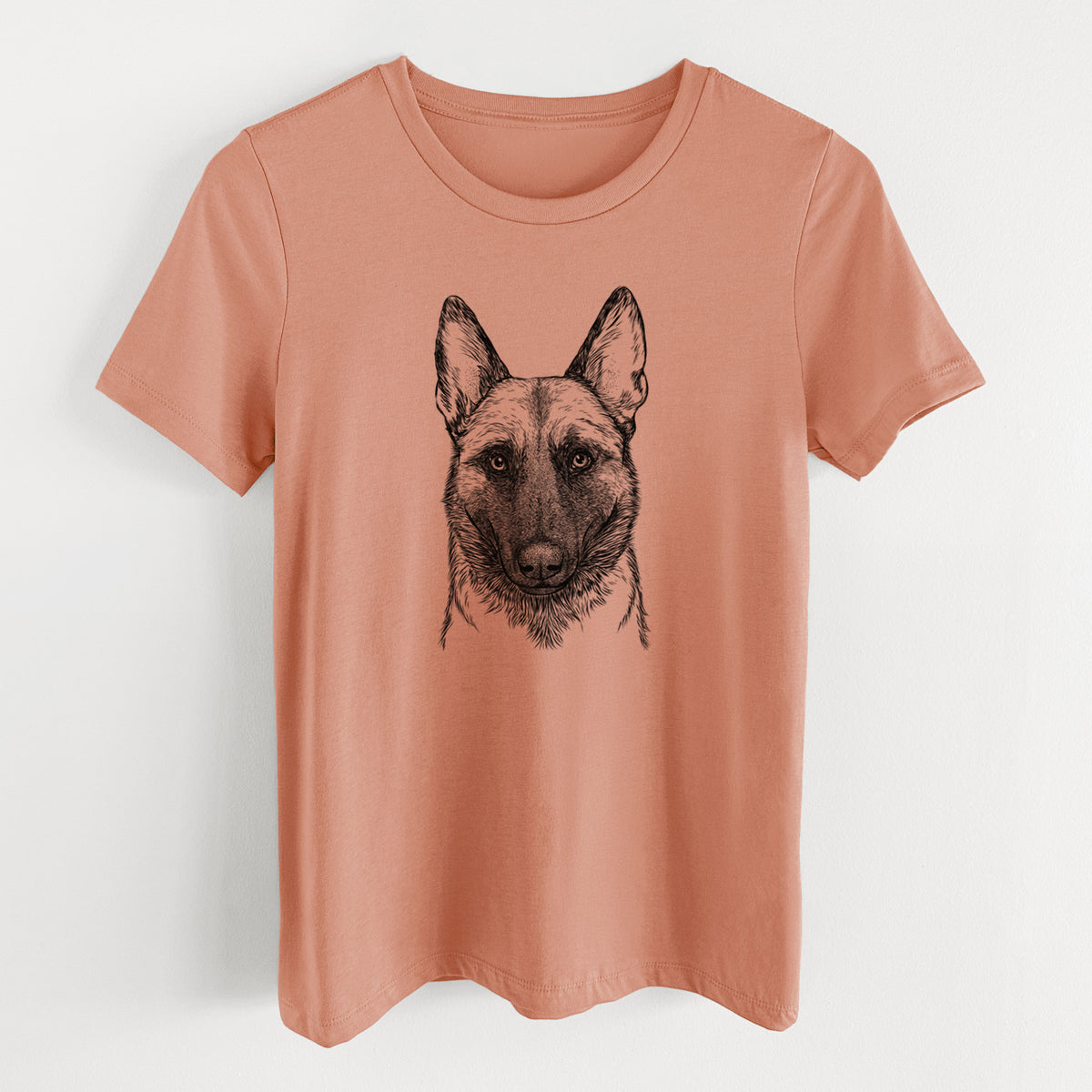 Bare Gunther the Belgian Malinois - Women's Lightweight Relaxed Fit 100% Cotton Crewneck