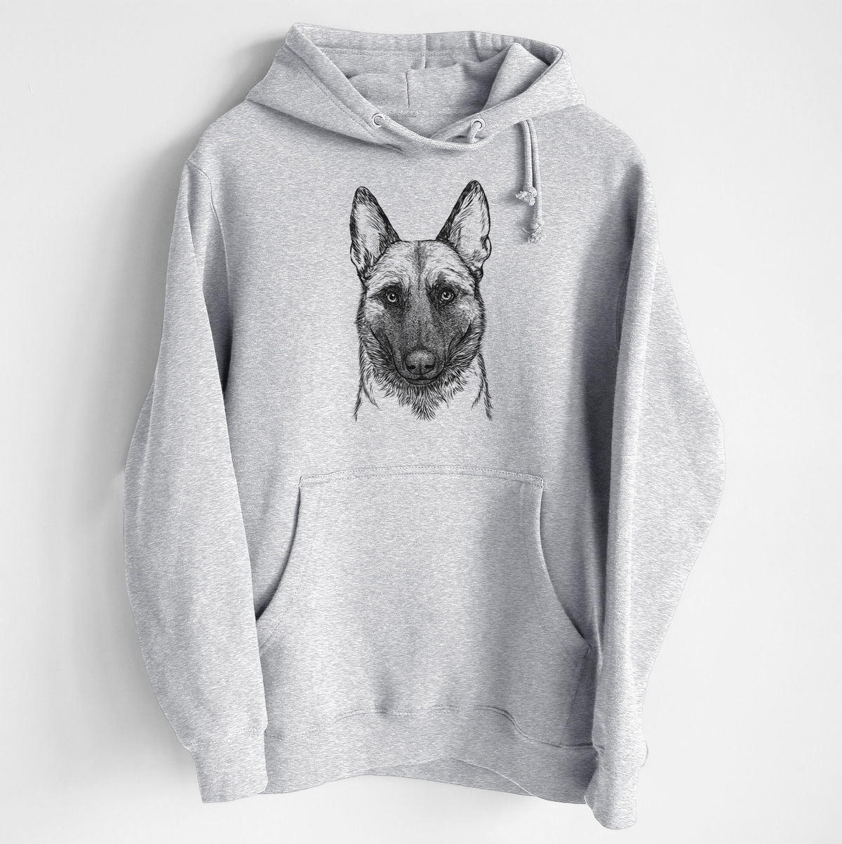Gunther the Belgian Malinois- Heavyweight Fleece Hoodie