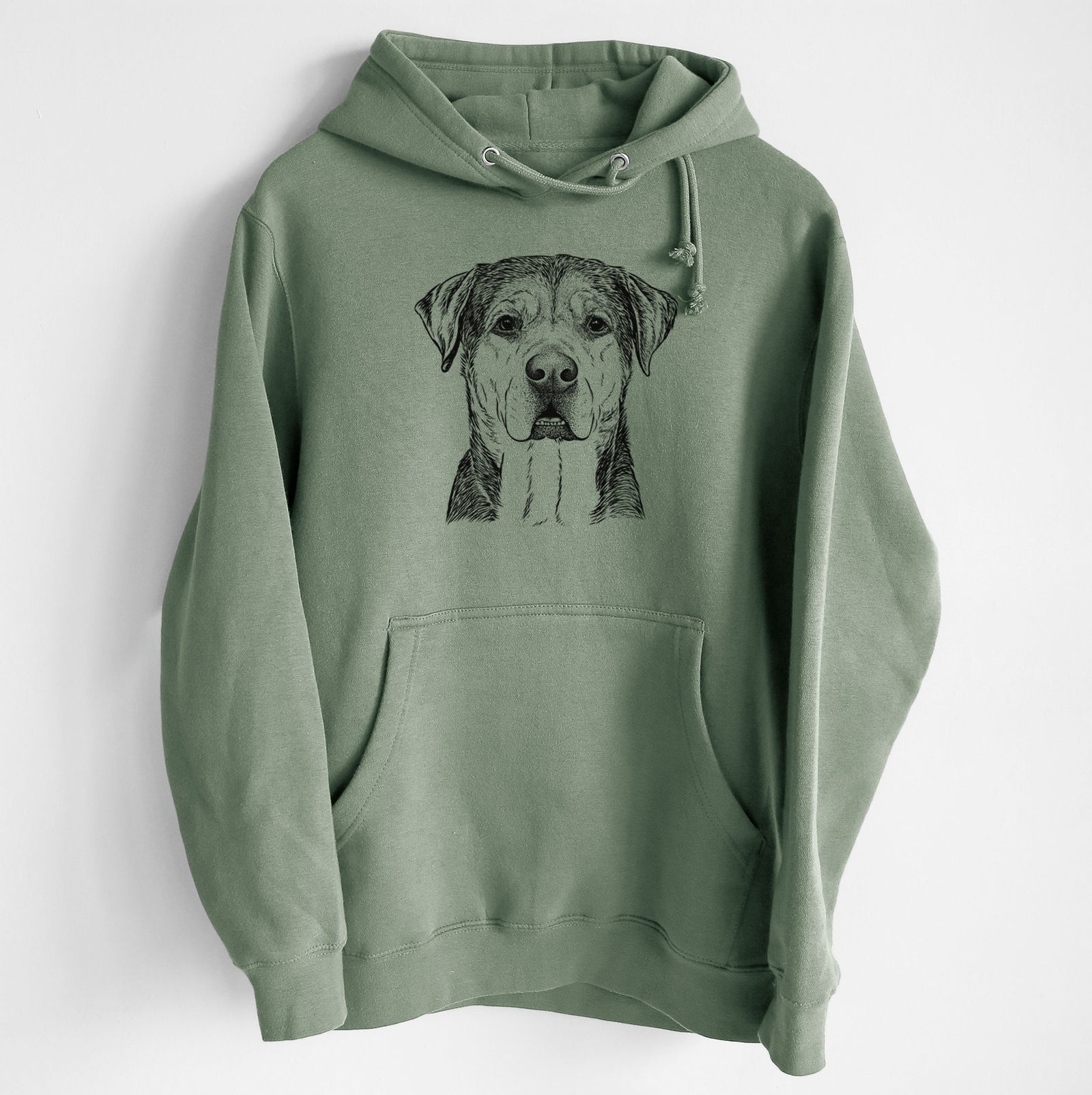 Gus the Rottweiler Mix- Heavyweight Fleece Hoodie