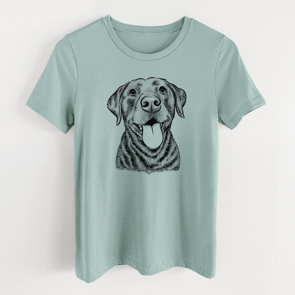 Bare Gwen the Labrador Retriever - Women's Lightweight Relaxed Fit 100% Cotton Crewneck