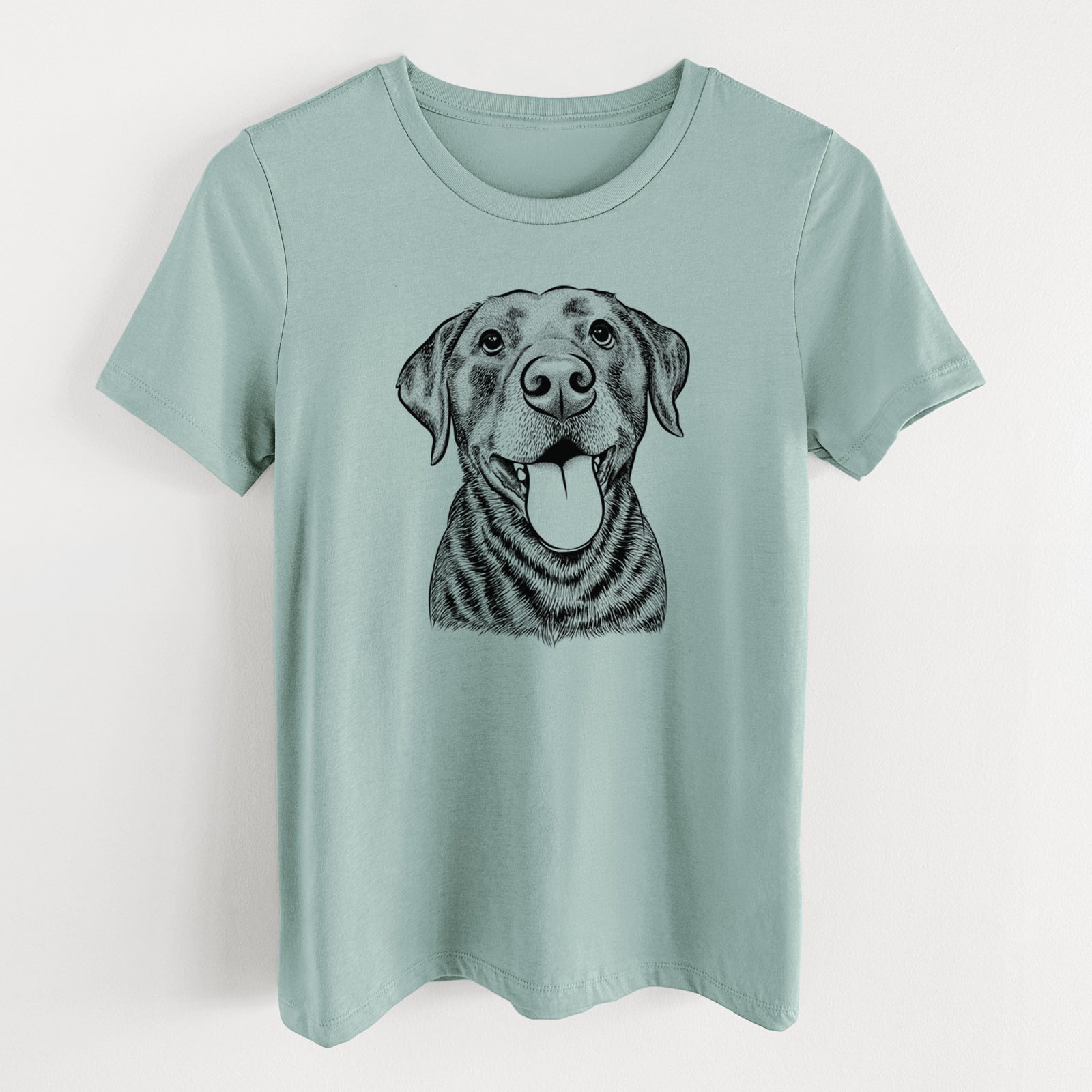 Bare Gwen the Labrador Retriever - Women's Lightweight Relaxed Fit 100% Cotton Crewneck