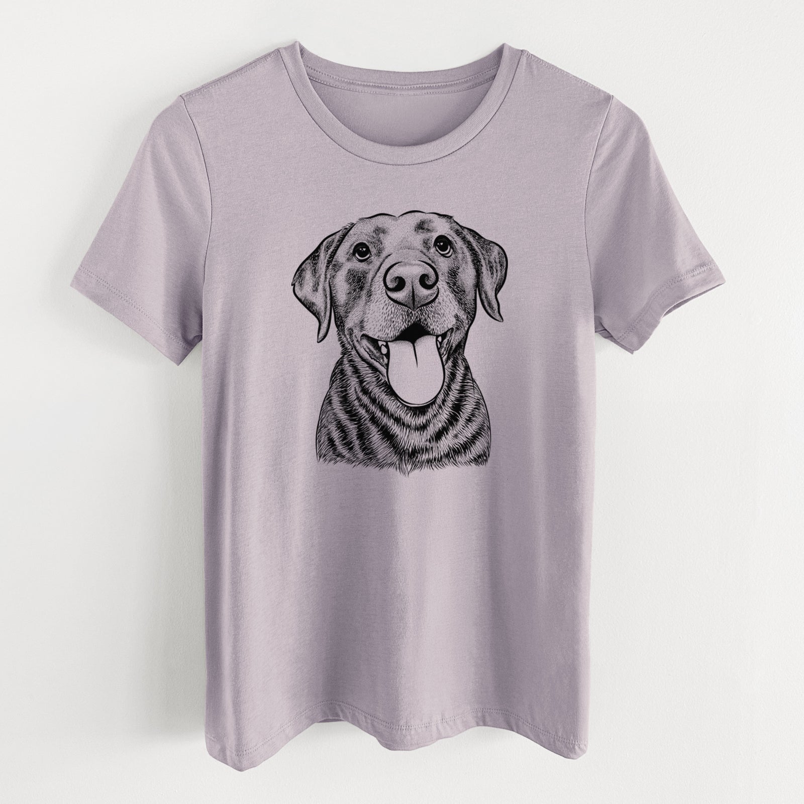 Bare Gwen the Labrador Retriever - Women's Lightweight Relaxed Fit 100% Cotton Crewneck
