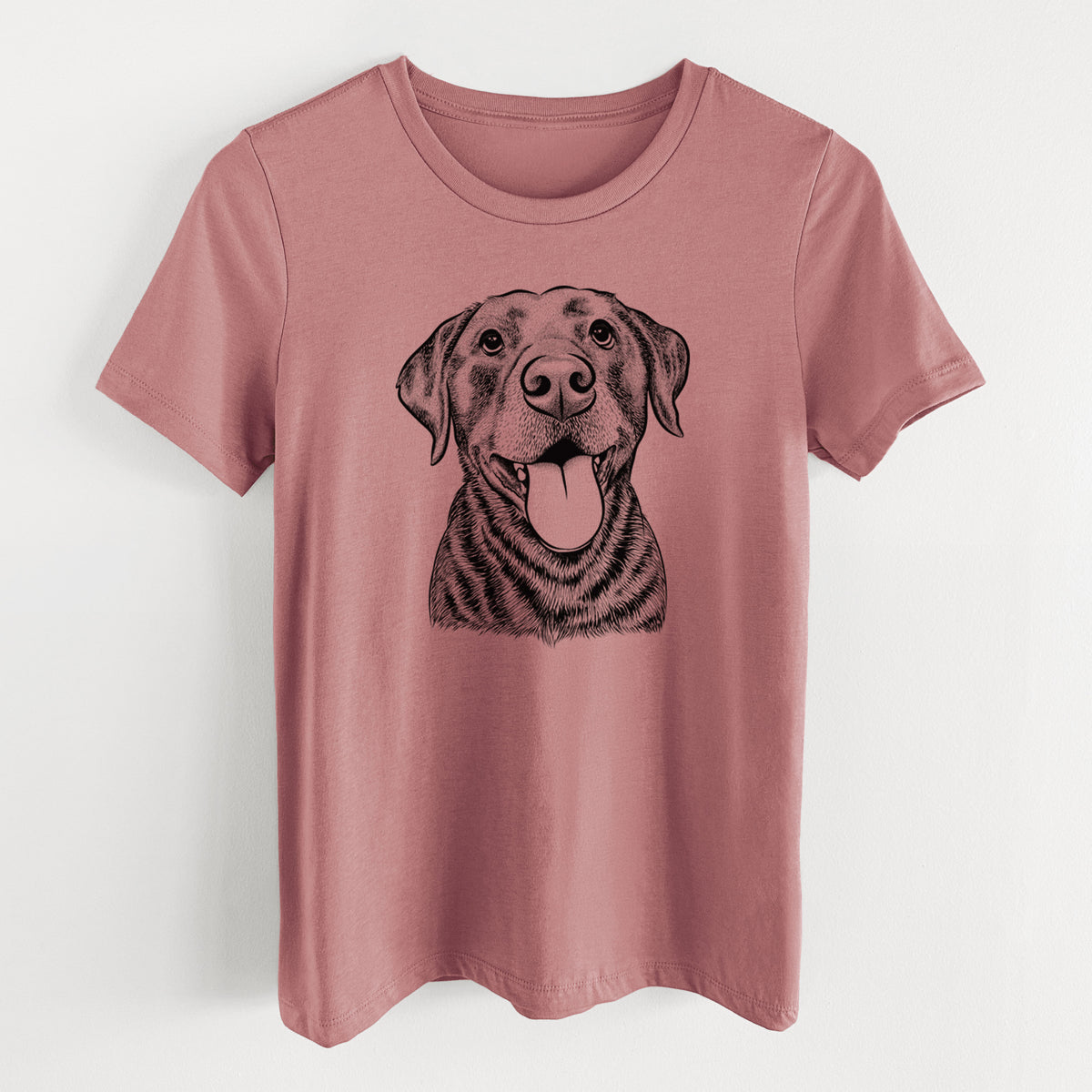Bare Gwen the Labrador Retriever - Women's Lightweight Relaxed Fit 100% Cotton Crewneck