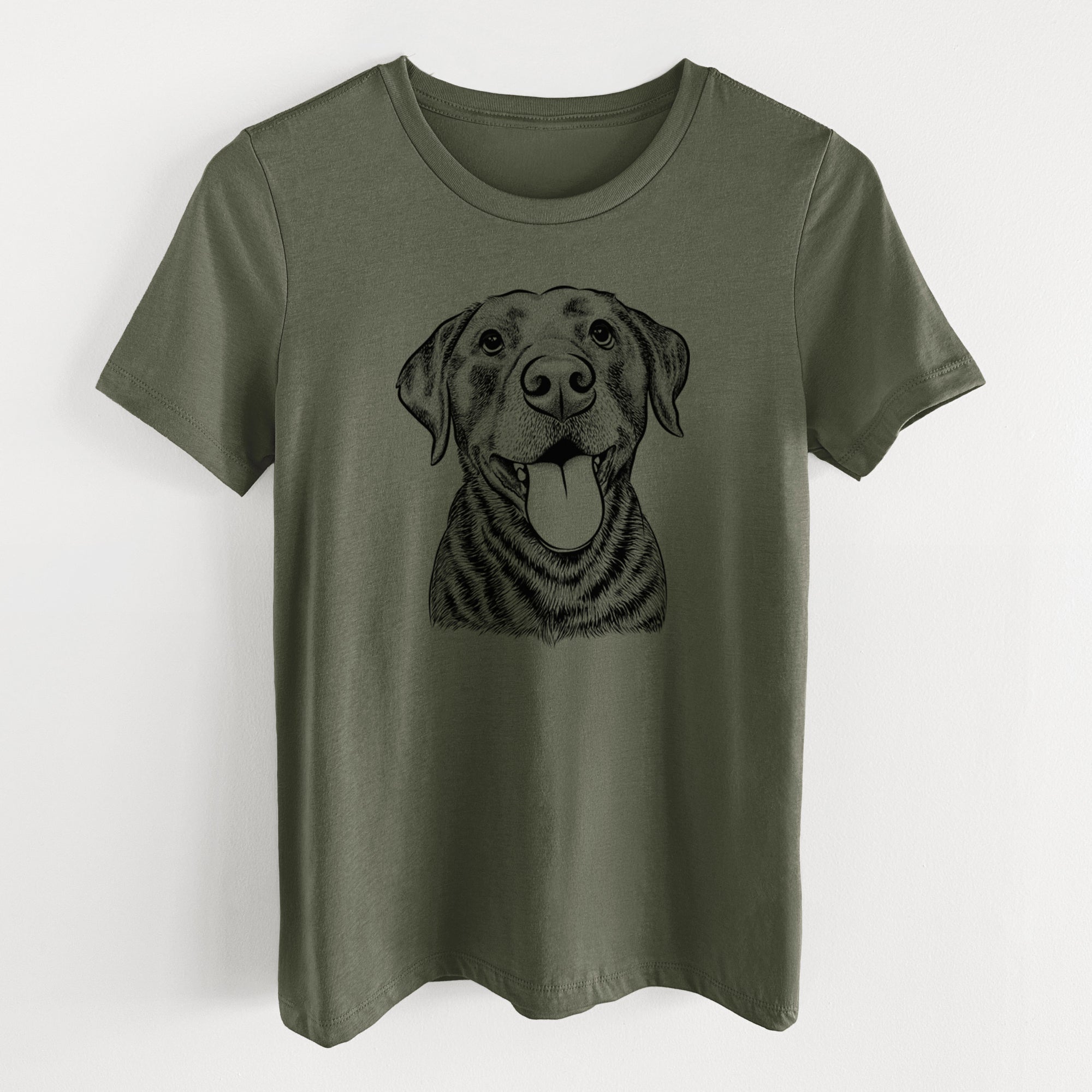 Bare Gwen the Labrador Retriever - Women's Lightweight Relaxed Fit 100% Cotton Crewneck