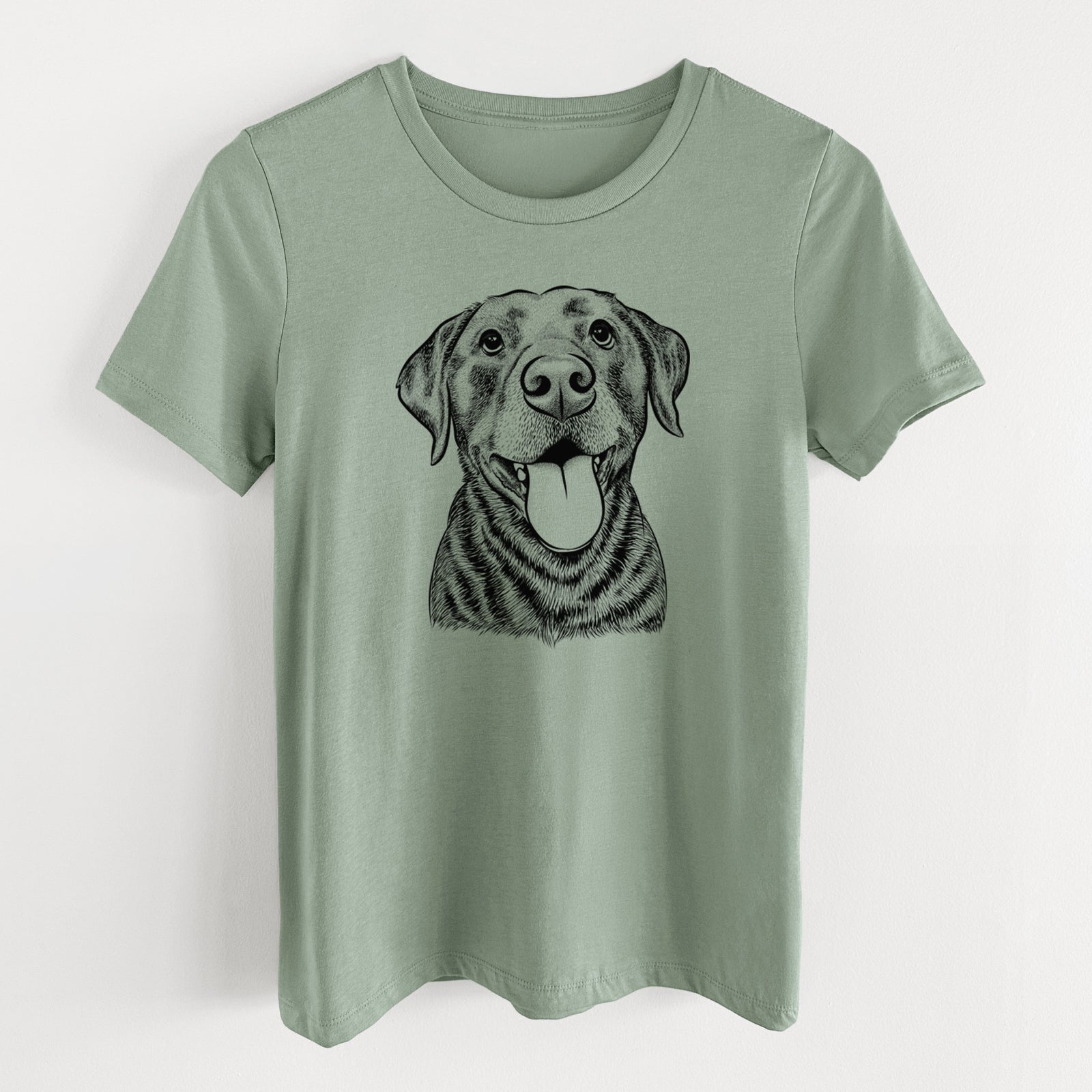 Bare Gwen the Labrador Retriever - Women's Lightweight Relaxed Fit 100% Cotton Crewneck