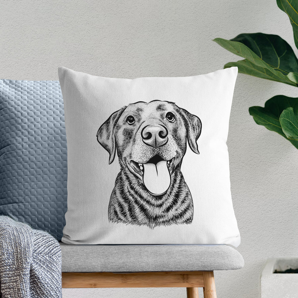 Gwen the Labrador Retriever - Throw Pillow Cover
