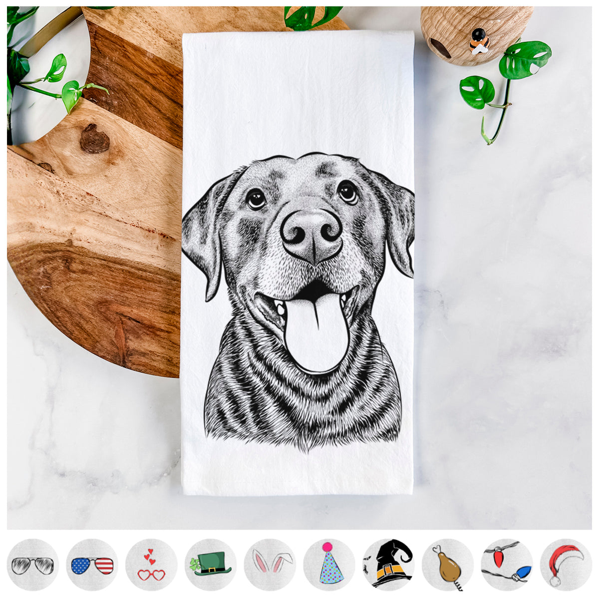 Gwen the Labrador Retriever Tea Towel