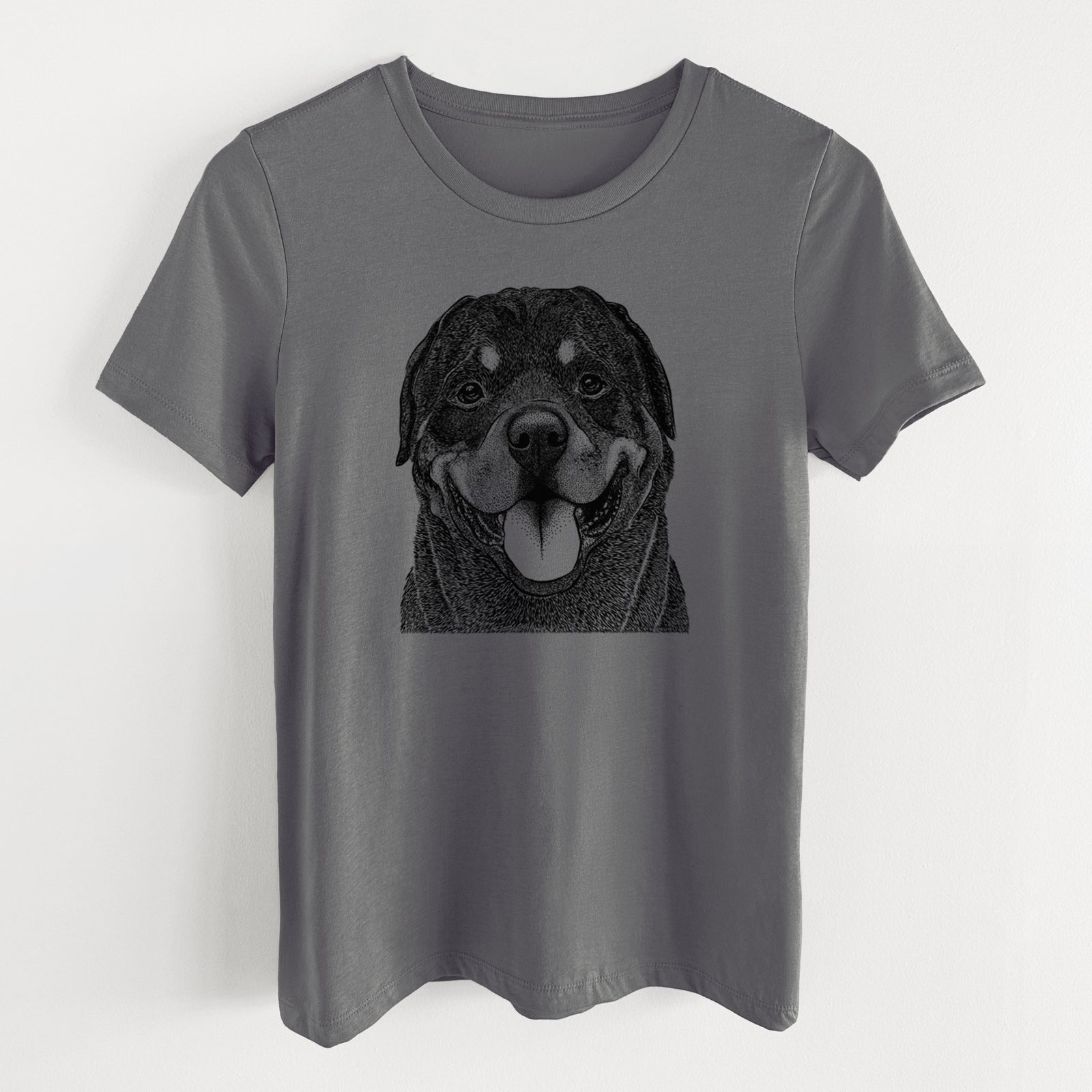 Bare Hagan the Rottweiler - Women's Lightweight Relaxed Fit 100% Cotton Crewneck