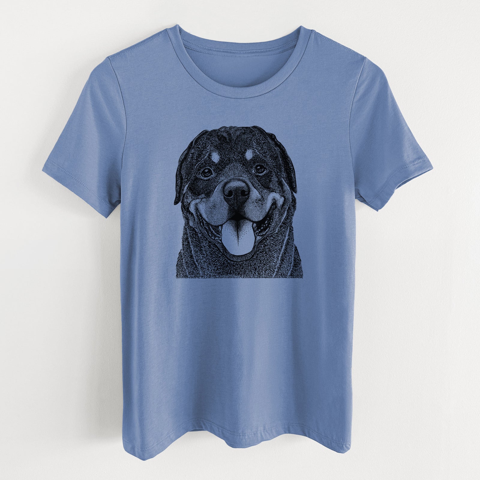 Bare Hagan the Rottweiler - Women's Lightweight Relaxed Fit 100% Cotton Crewneck