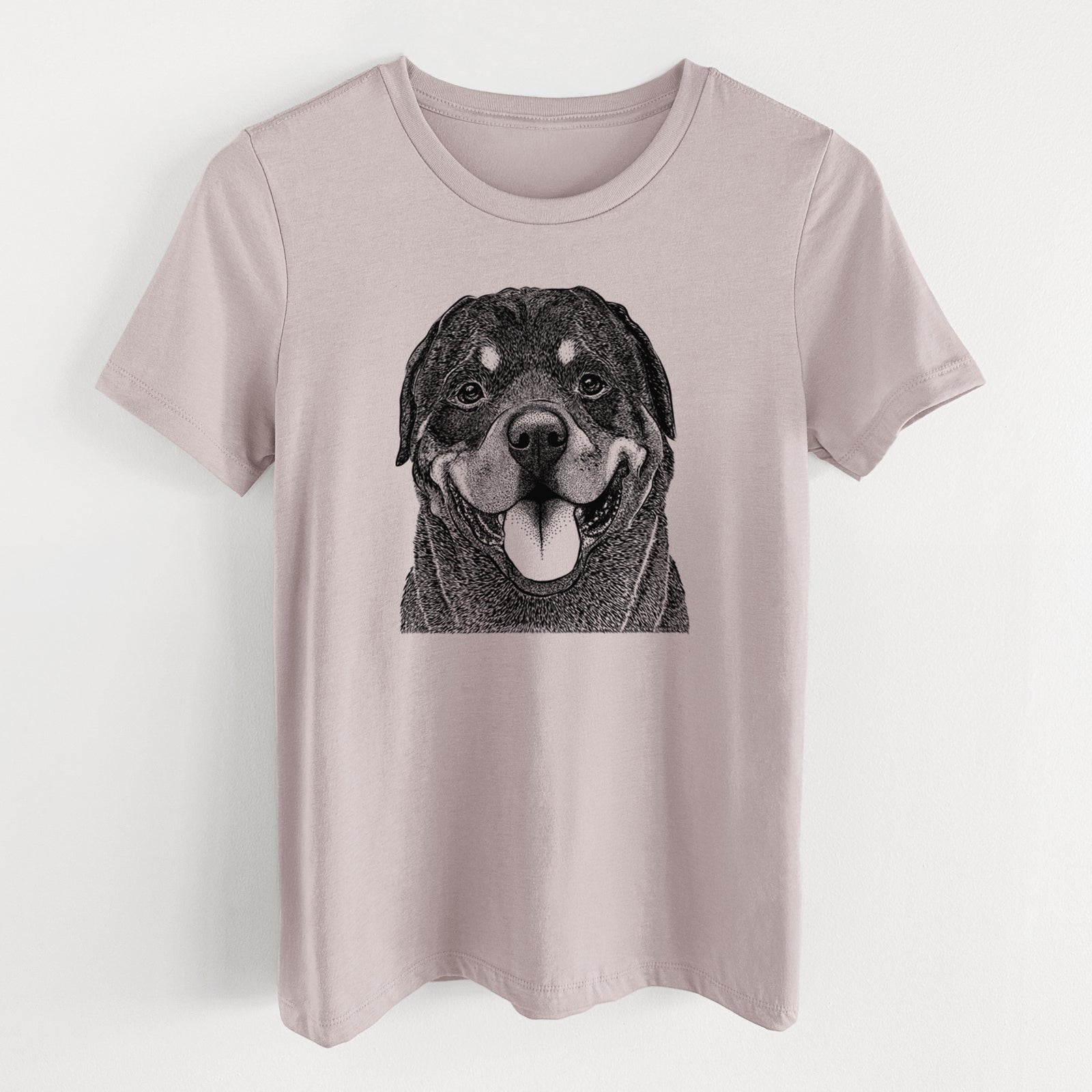 Bare Hagan the Rottweiler - Women's Lightweight Relaxed Fit 100% Cotton Crewneck