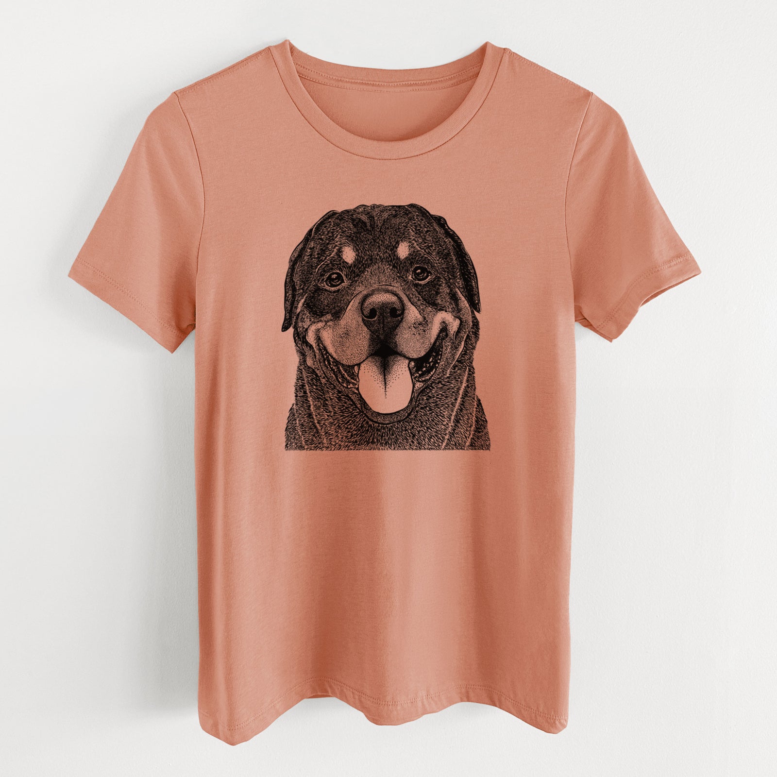 Bare Hagan the Rottweiler - Women's Lightweight Relaxed Fit 100% Cotton Crewneck