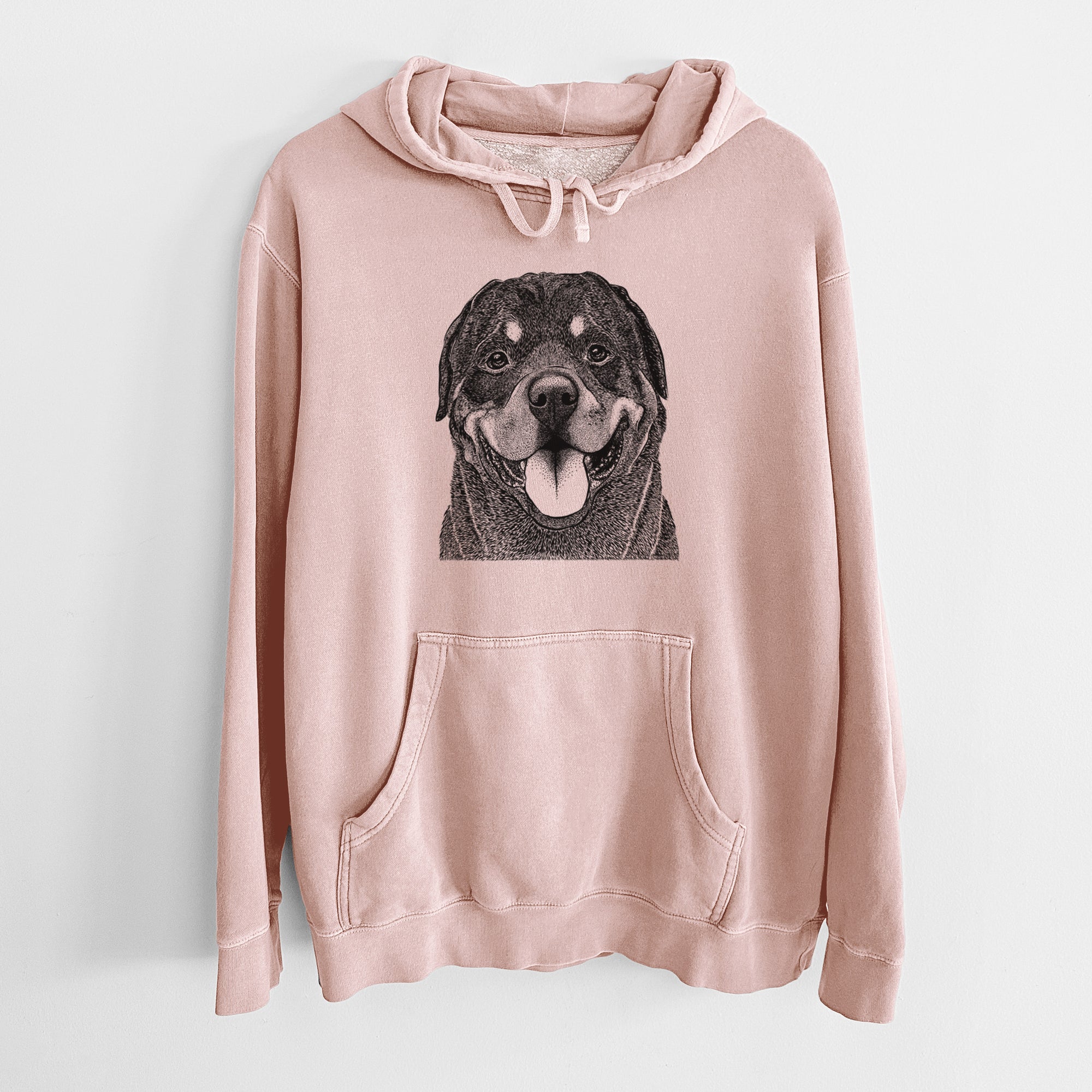 Bare Hagan the Rottweiler - Unisex Pigment Dyed Hoodie