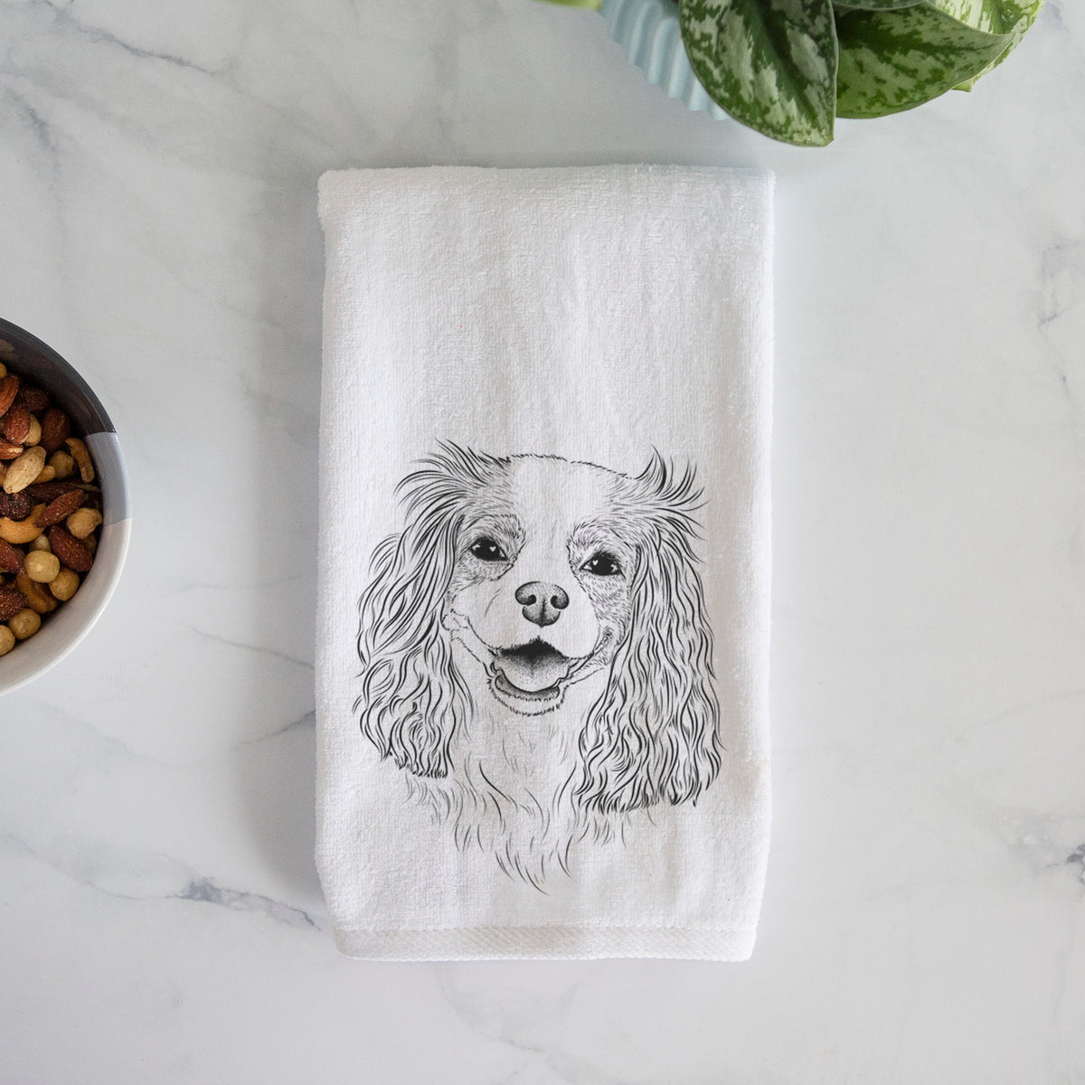 Halley Comet the Cavalier King Charles Spaniel Premium Hand Towel