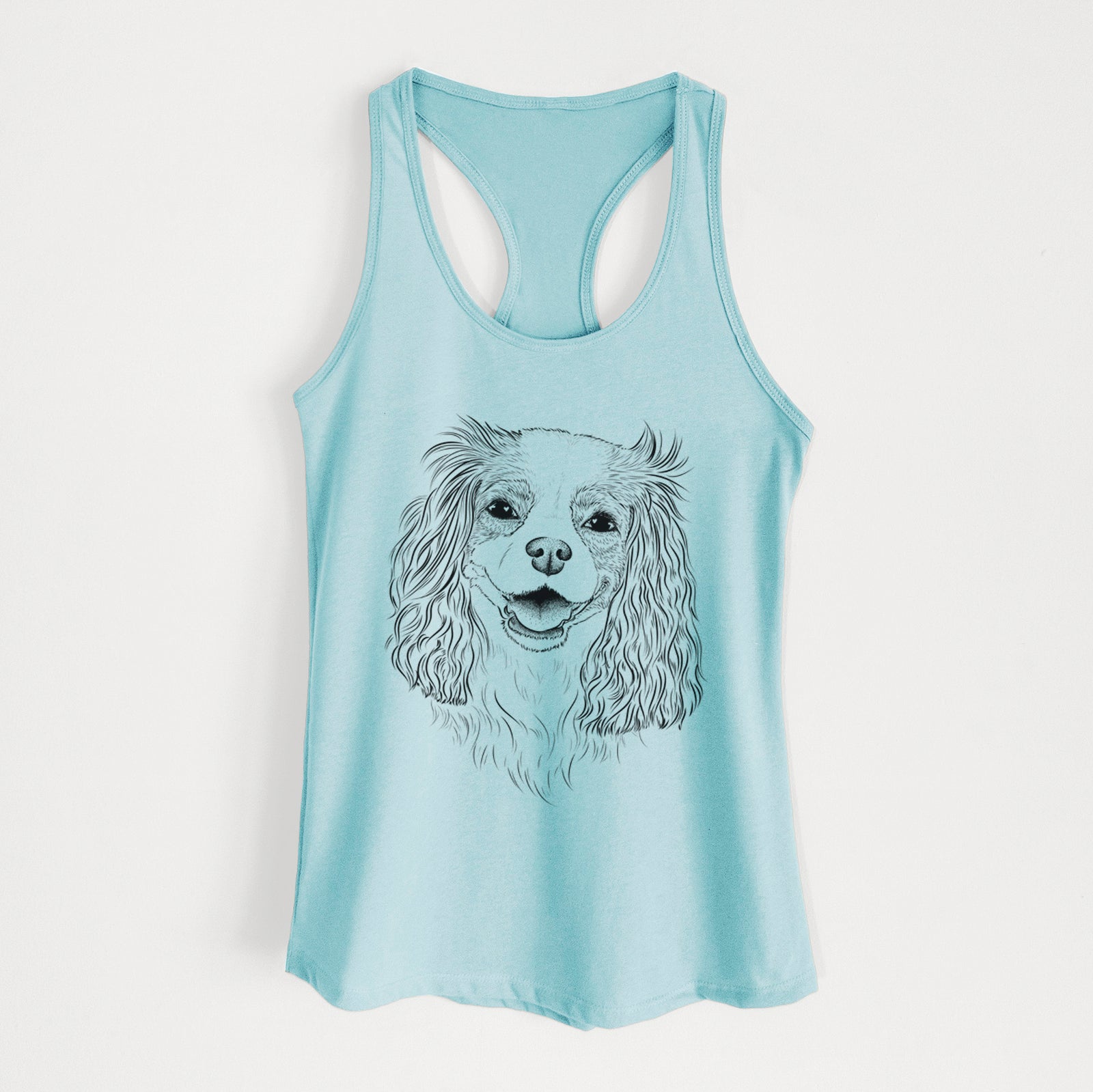 Halley Comet the Cavalier King Charles Spaniel - Women's Racerback Tanktop