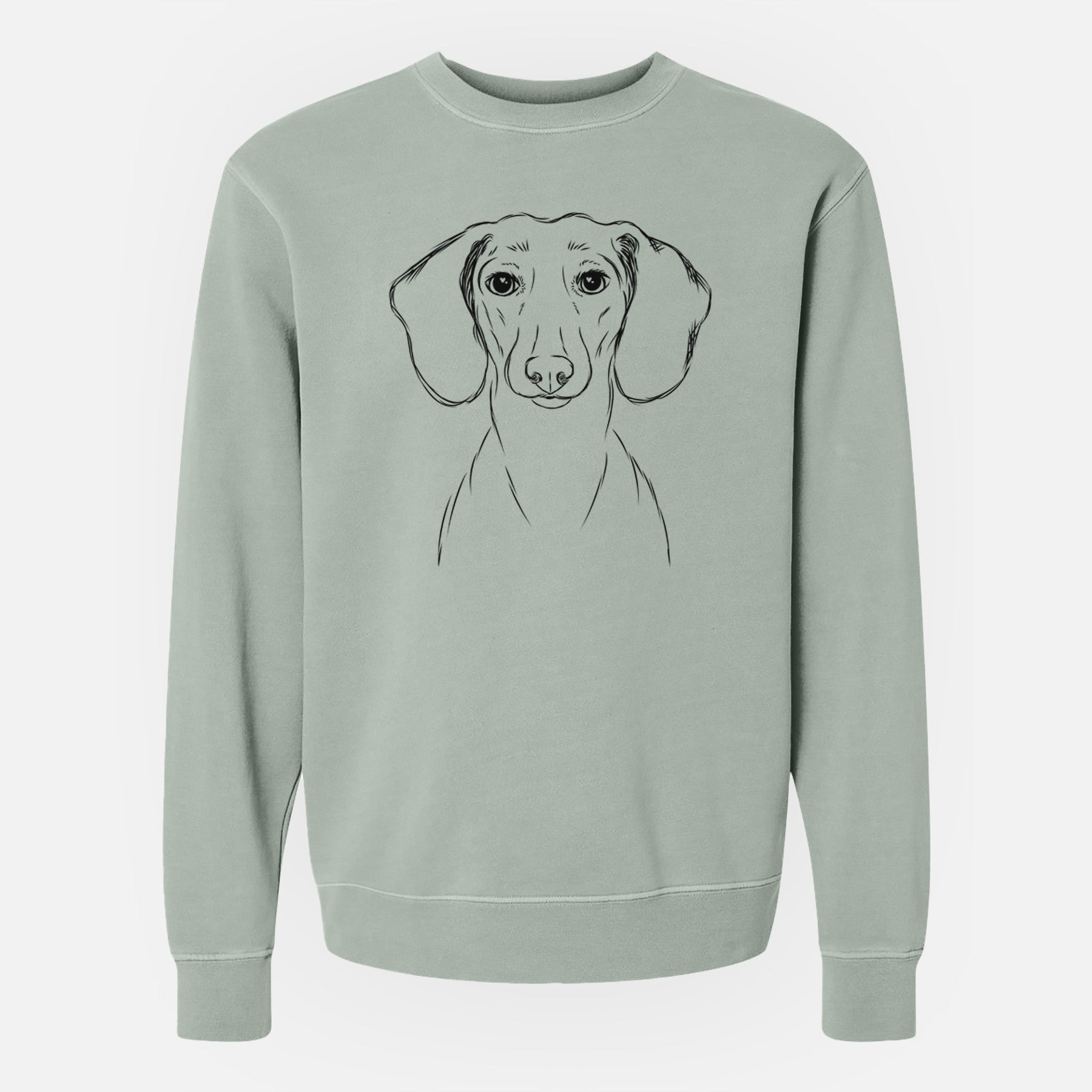 Bare Hans the Dachshund - Unisex Pigment Dyed Crew Sweatshirt