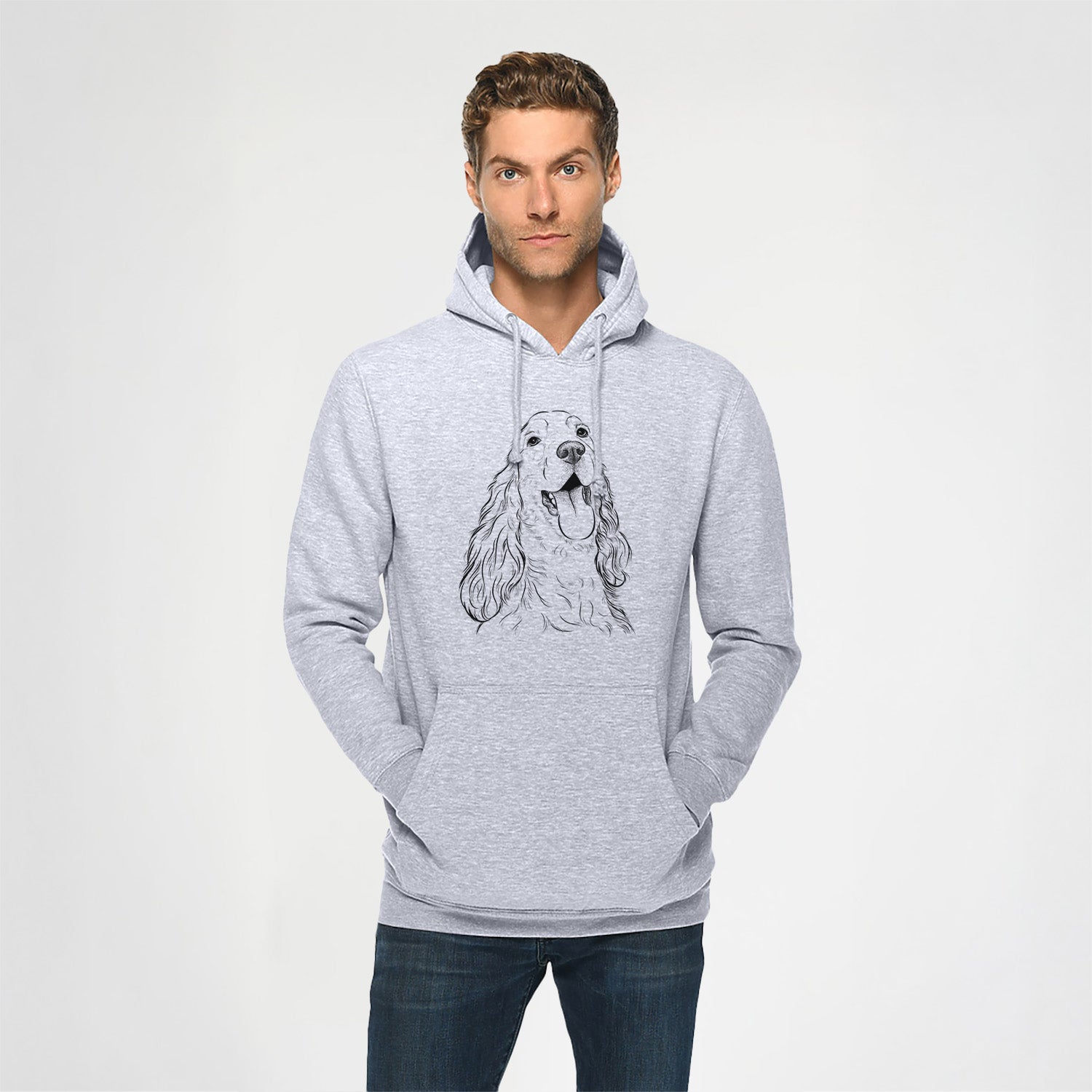 Happy Henry the English Cocker Spaniel- Heavyweight Fleece Hoodie