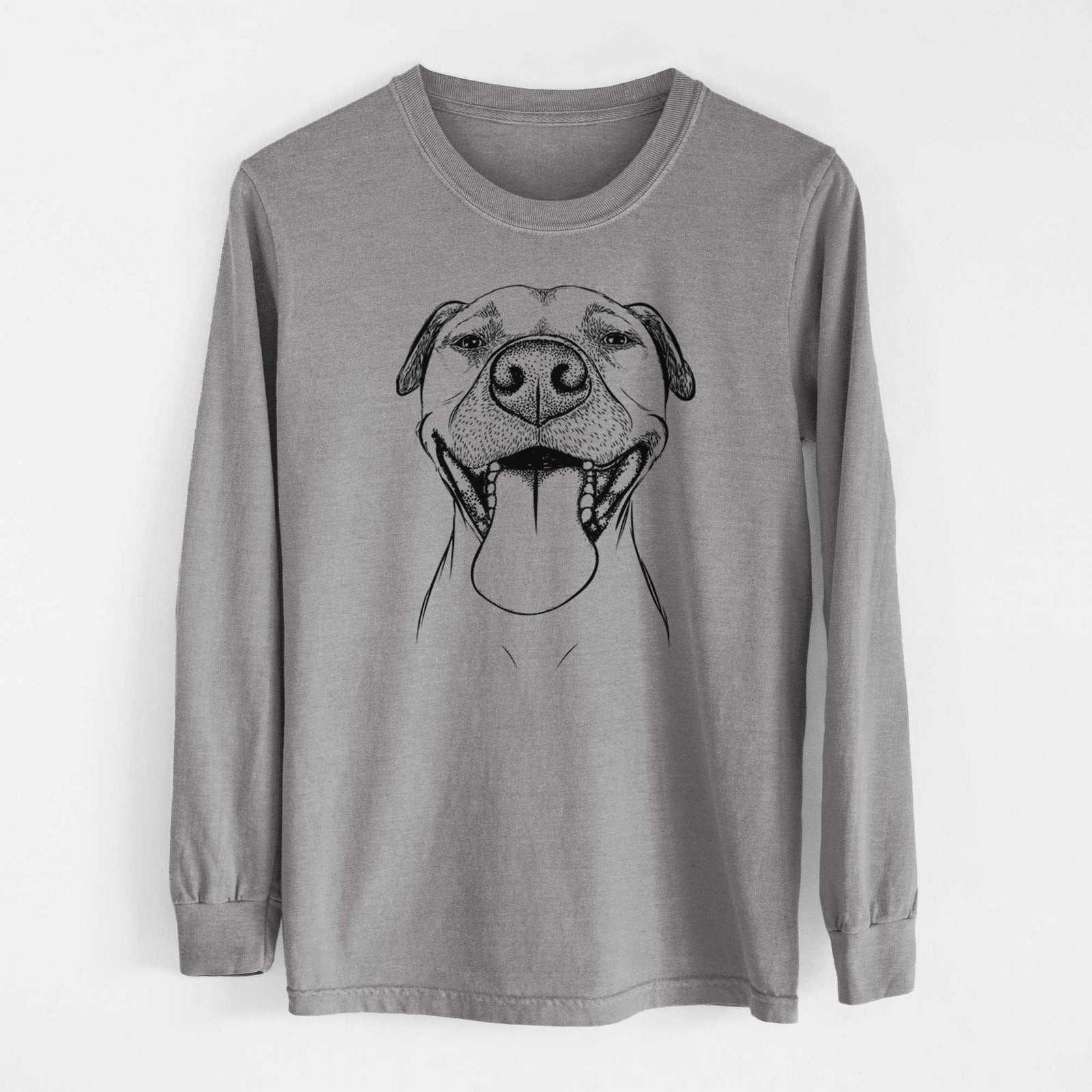 Bare Jack the Happy Mixed Breed - Men's Heavyweight 100% Cotton Long Sleeve