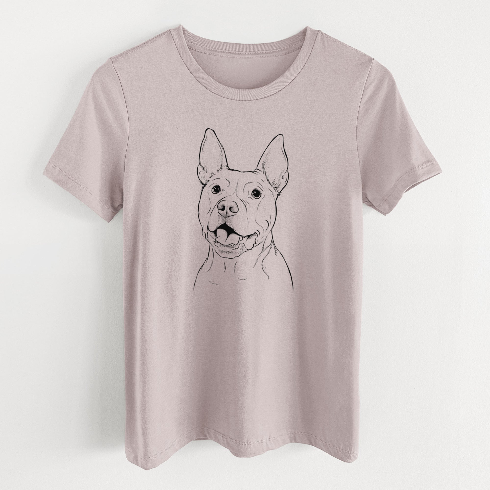 Bare Harley the Pitbull - Women's Lightweight Relaxed Fit 100% Cotton Crewneck