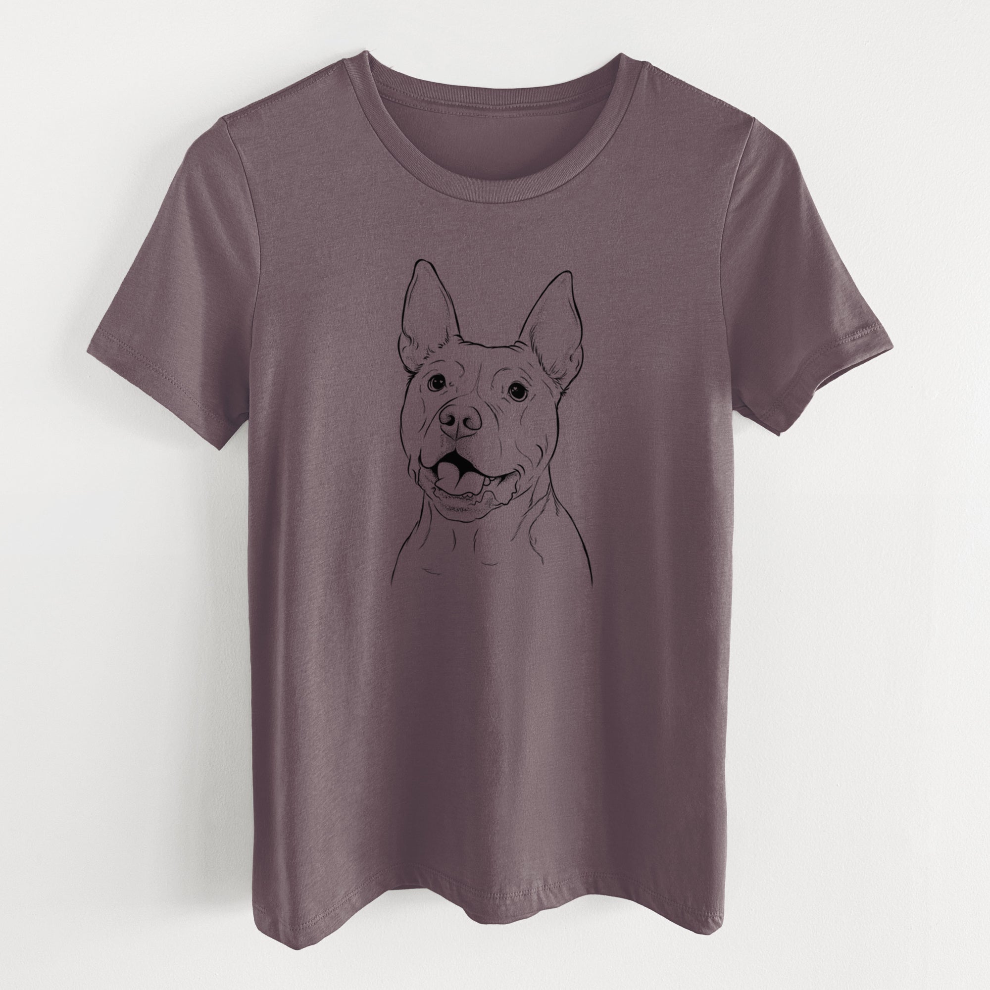 Bare Harley the Pitbull - Women's Lightweight Relaxed Fit 100% Cotton Crewneck