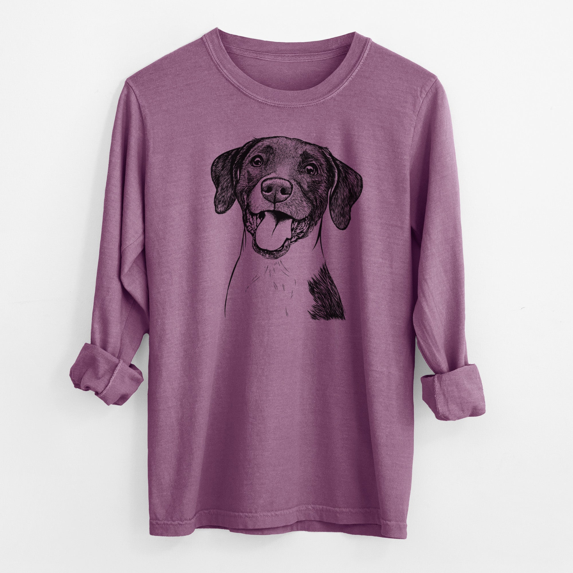 Bare Harper the Mixed Breed - Men's Heavyweight 100% Cotton Long Sleeve