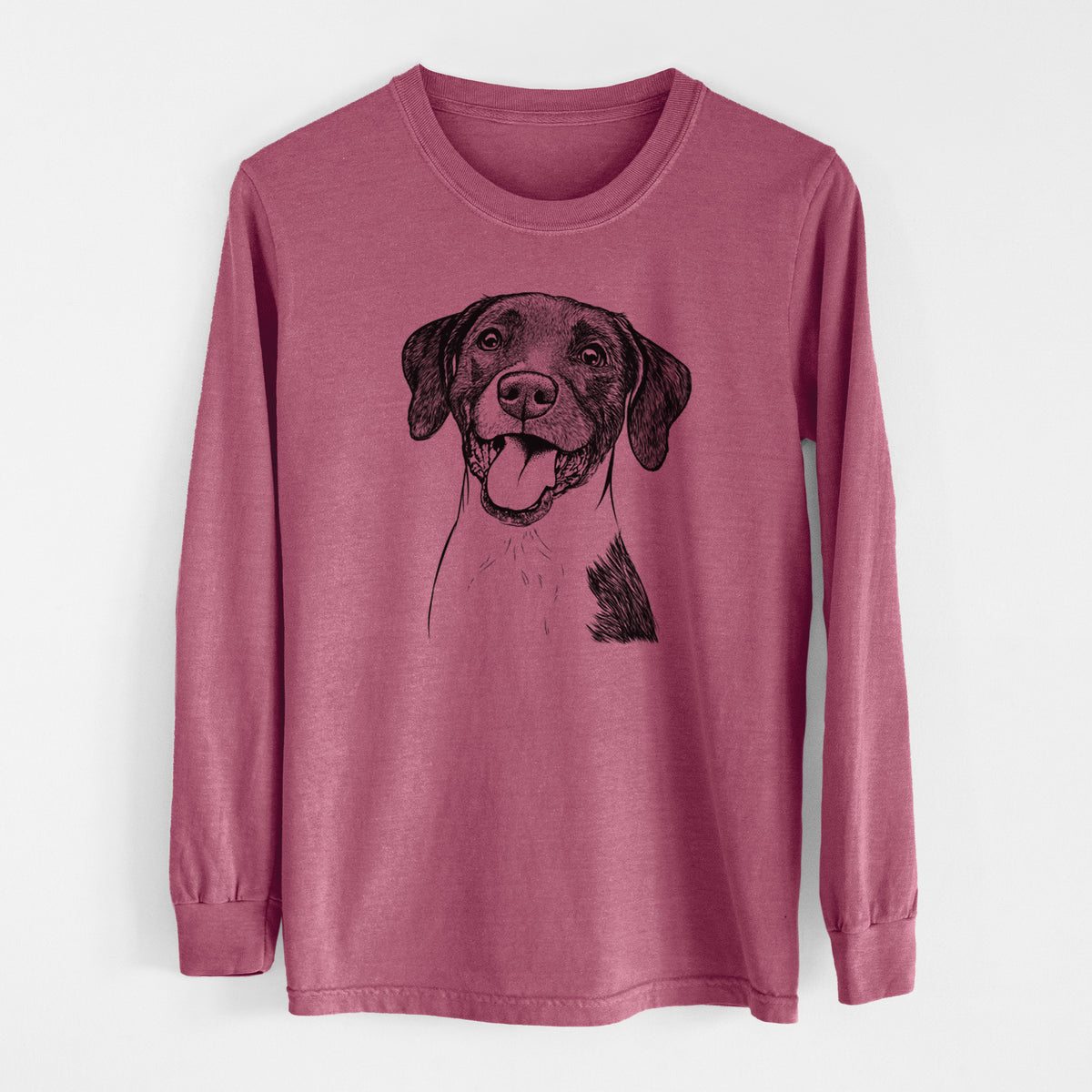 Bare Harper the Mixed Breed - Men's Heavyweight 100% Cotton Long Sleeve