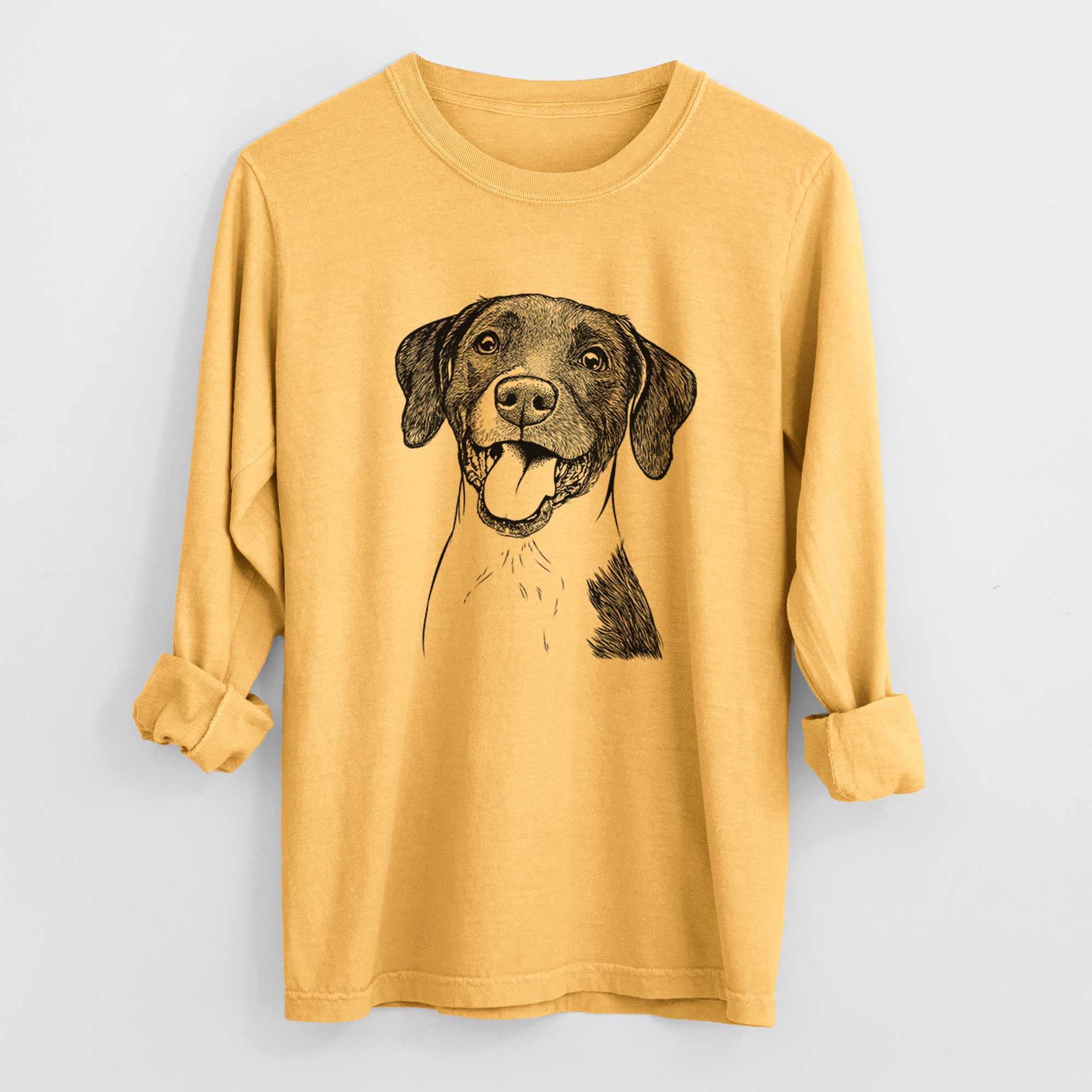 Bare Harper the Mixed Breed - Men's Heavyweight 100% Cotton Long Sleeve