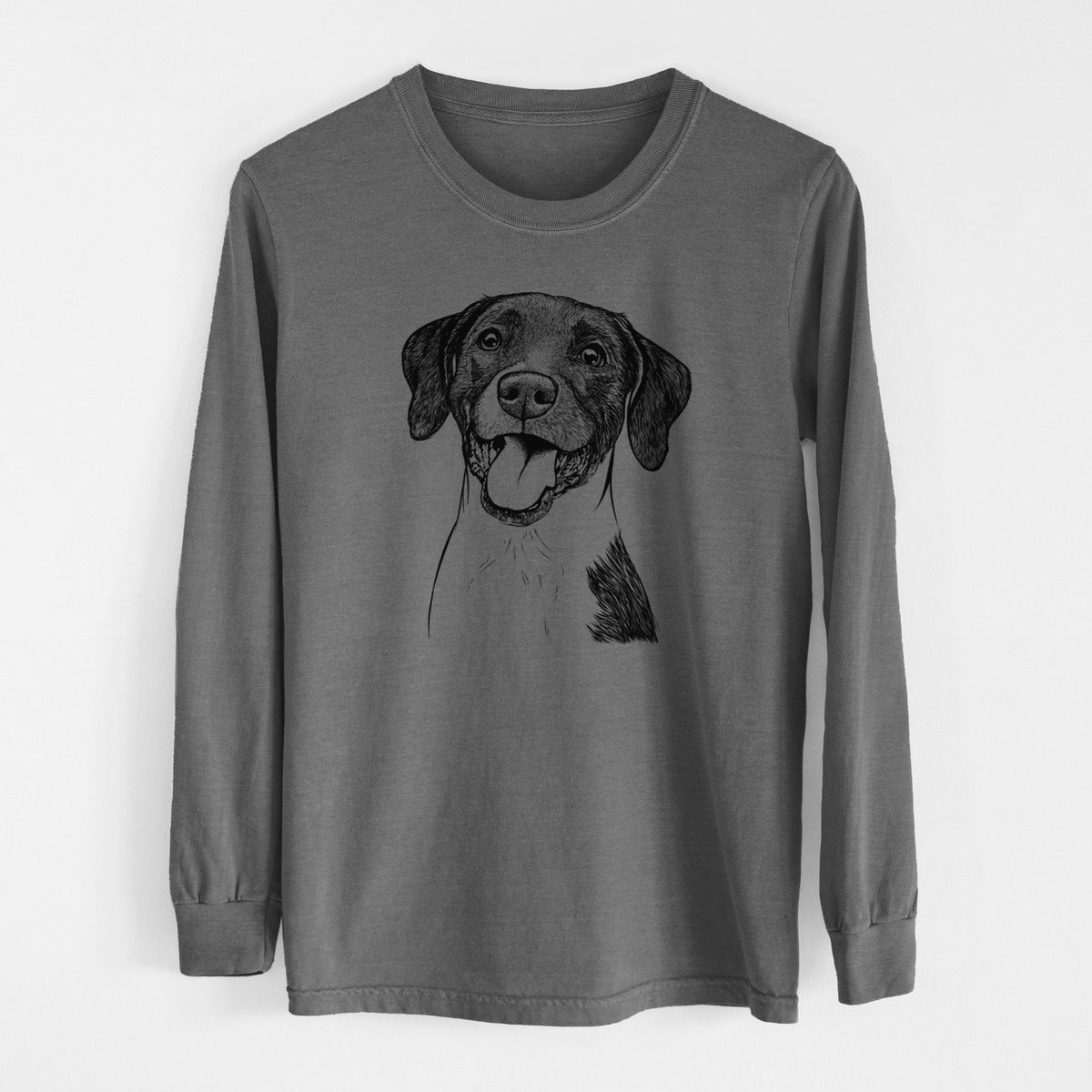 Bare Harper the Mixed Breed - Men's Heavyweight 100% Cotton Long Sleeve