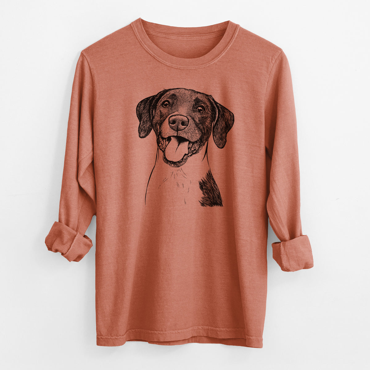 Bare Harper the Mixed Breed - Men's Heavyweight 100% Cotton Long Sleeve