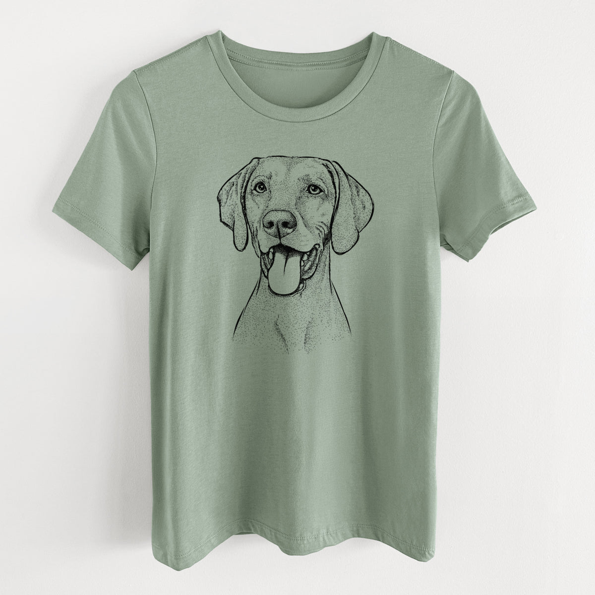 Bare Harper the Vizsla - Women's Lightweight Relaxed Fit 100% Cotton Crewneck