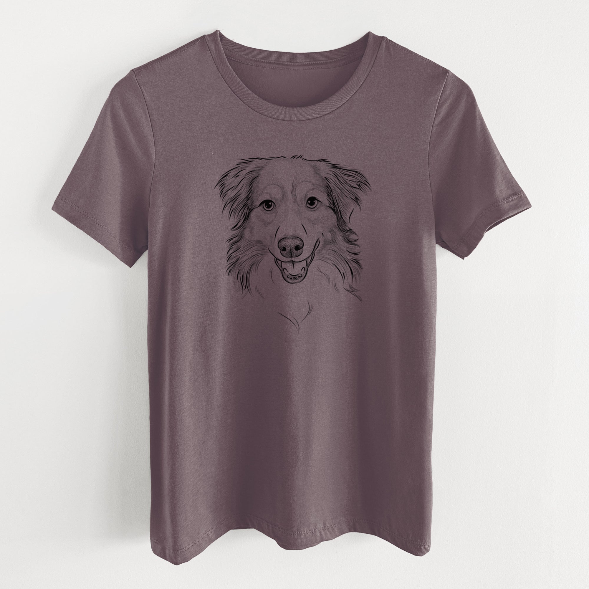 Bare Hattie the Australian Shepherd - Women's Lightweight Relaxed Fit 100% Cotton Crewneck