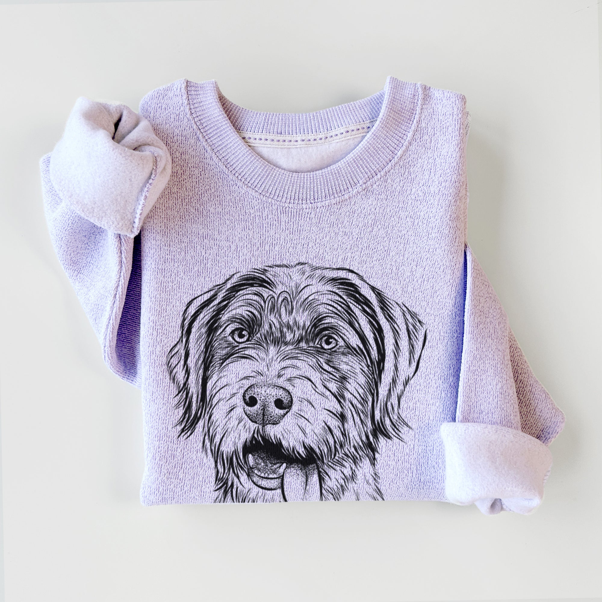 Hazel the German Wirehaired Pointer Mix - Knit Sweatshirt