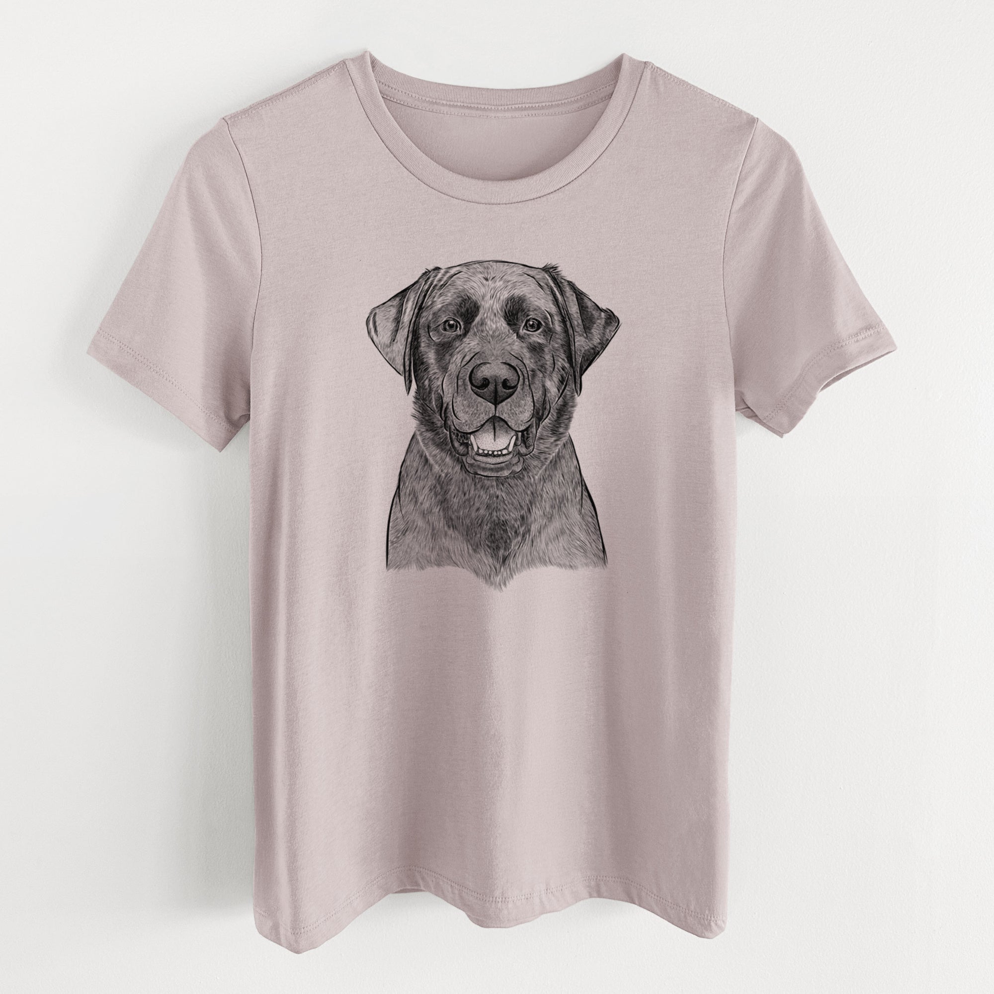 Bare Heath the Black Lab - Women's Lightweight Relaxed Fit 100% Cotton Crewneck